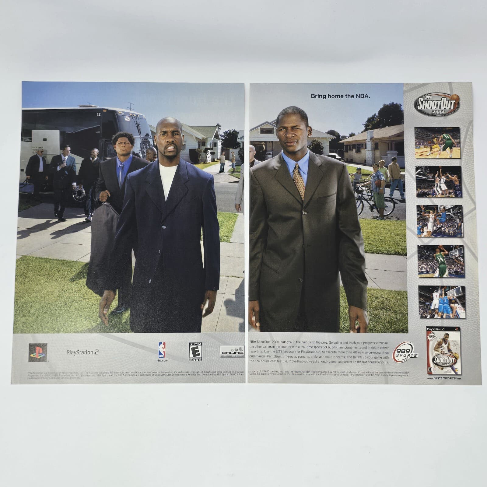 NBA ShootOut 2004 PlayStation PS2 Bring Home Print Ad/Poster Official Promo Art