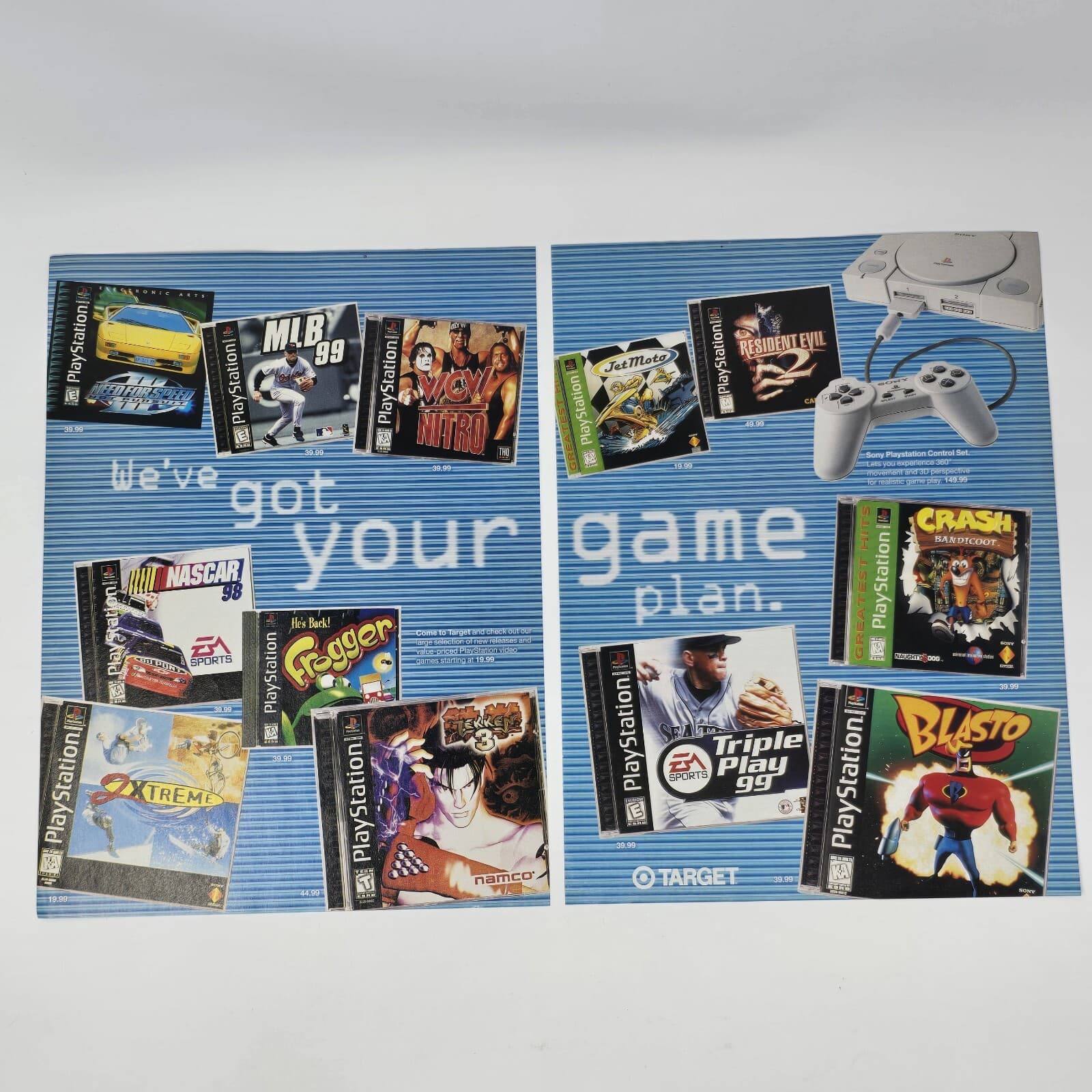 PlayStation PS1 Target Tekken Crash Game Plan Print Ad/Poster Official Promo Art