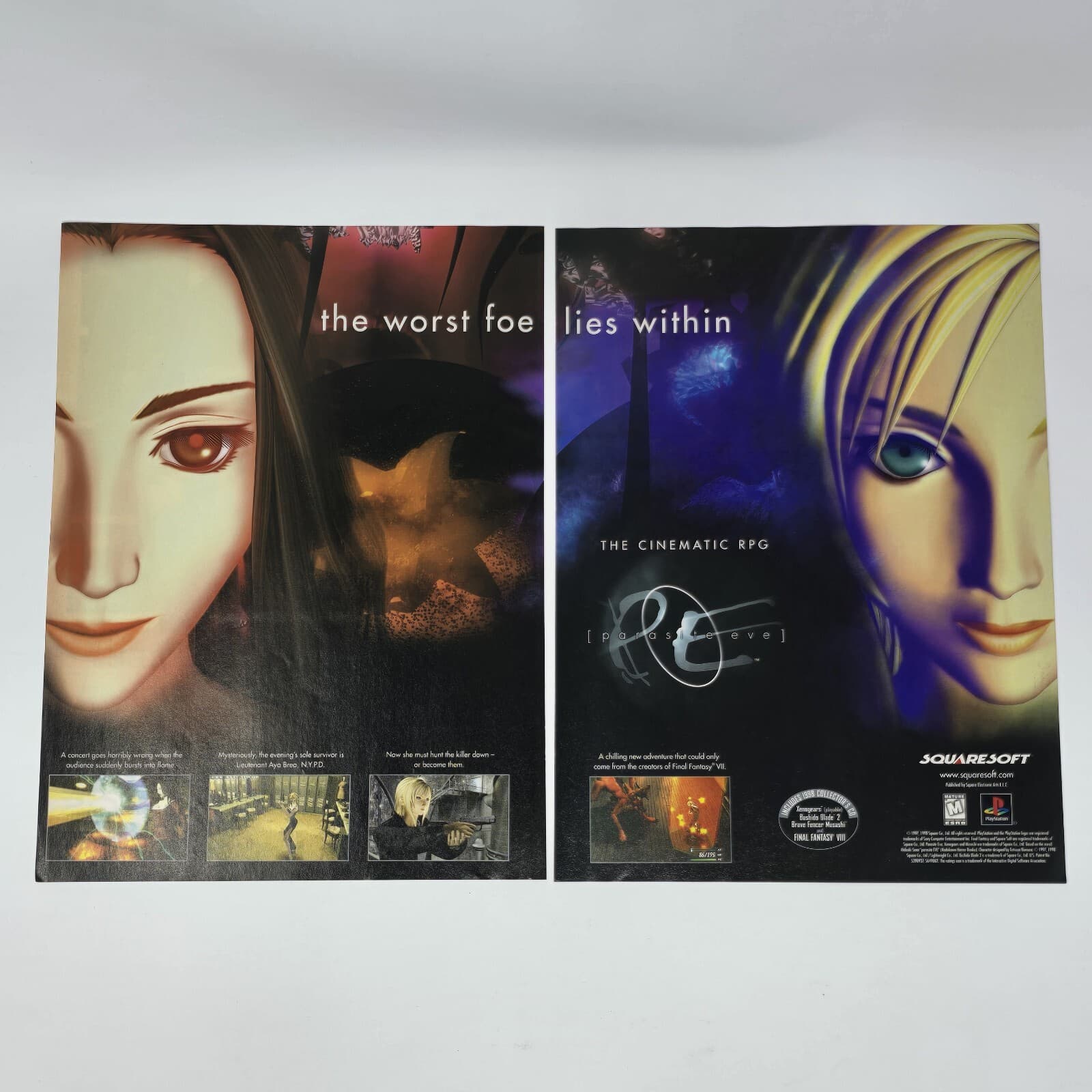 Parasite Eve Sony PlayStation PS1 Worst Foe Print Ad/Poster Official Promo Art