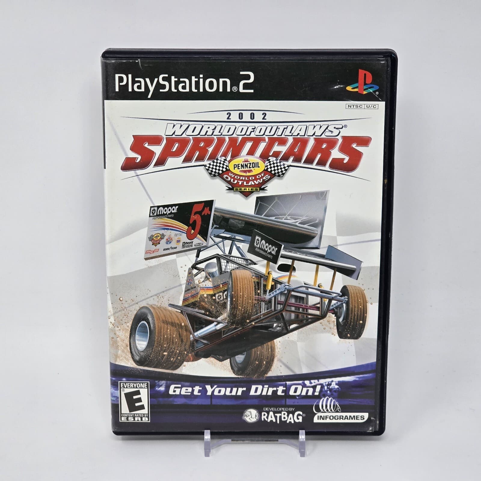 World of Outlaws Sprint Cars 2002 (PlayStation 2 PS2) CIB COMPLETE & TESTED