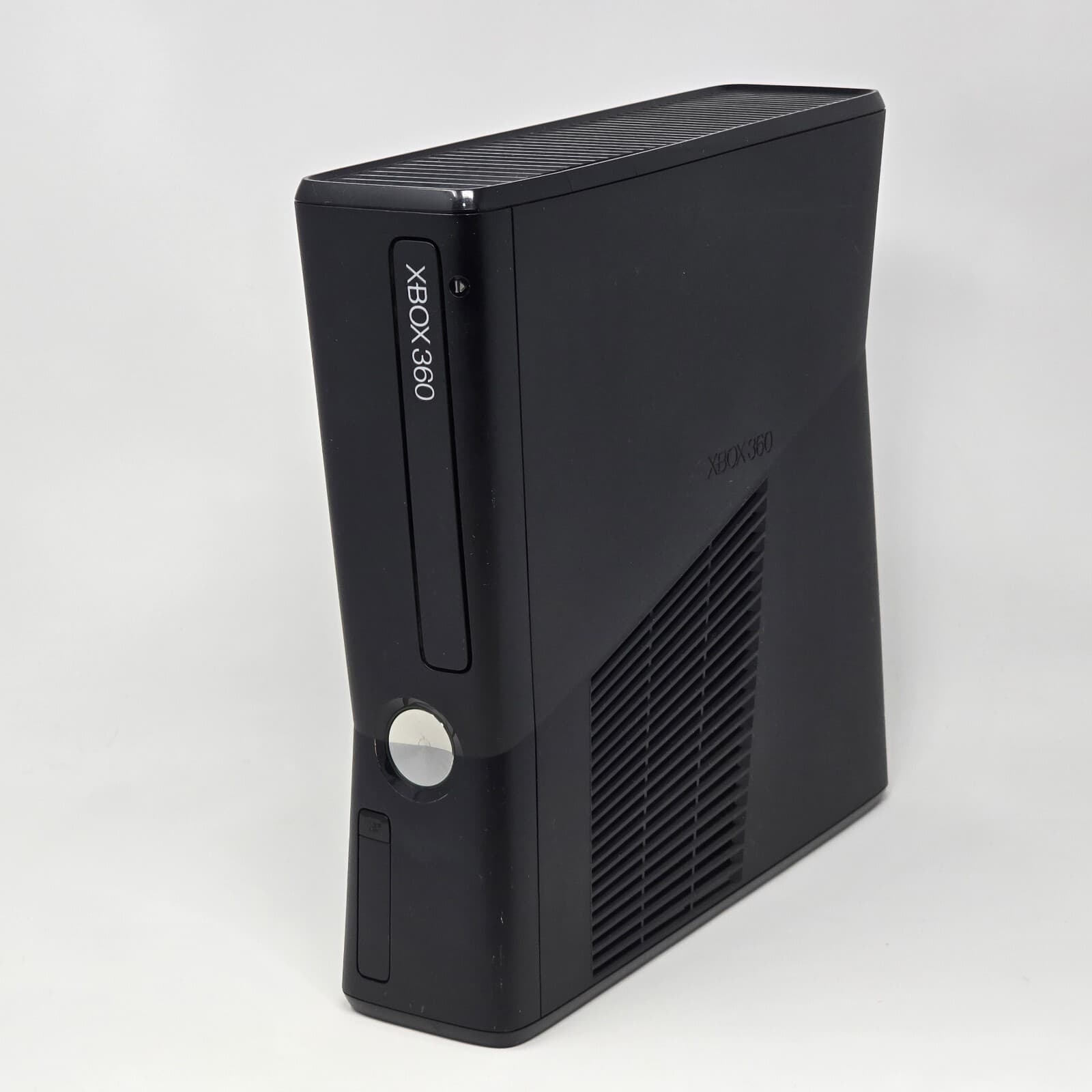 Microsoft Xbox 360 S Slim 4GB Black Console Only #1439 CLEANED & TESTED *NO HDD