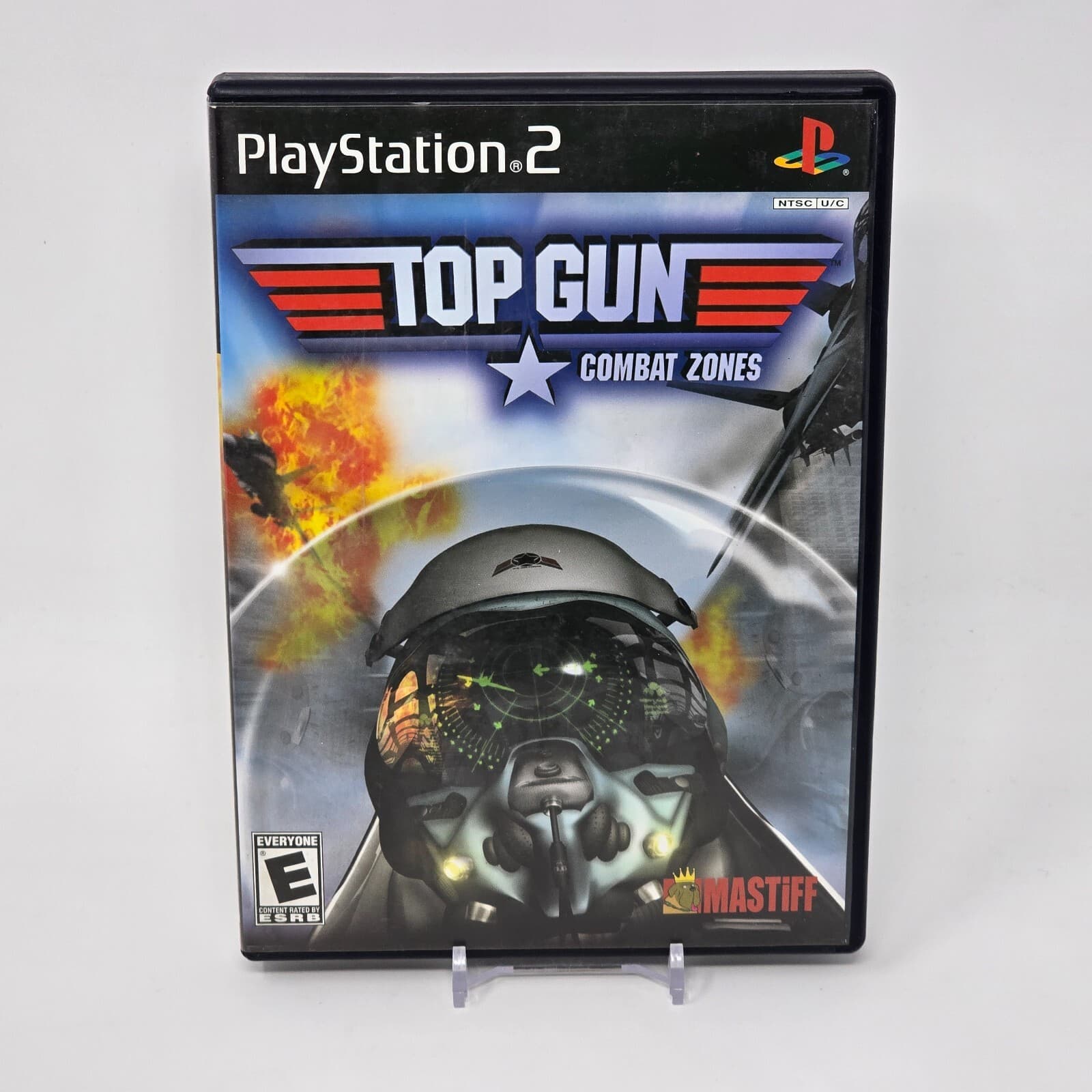 Top Gun: Combat Zones (PlayStation 2 PS2) Case & Disc TESTED