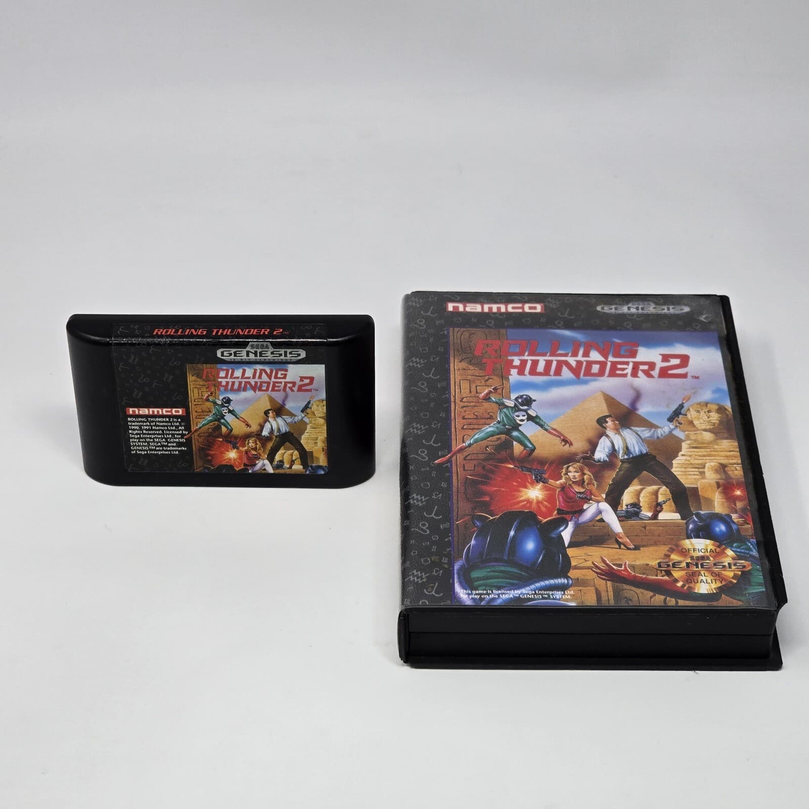 Rolling Thunder 2 (Sega Genesis) Case & Cartridge TESTED