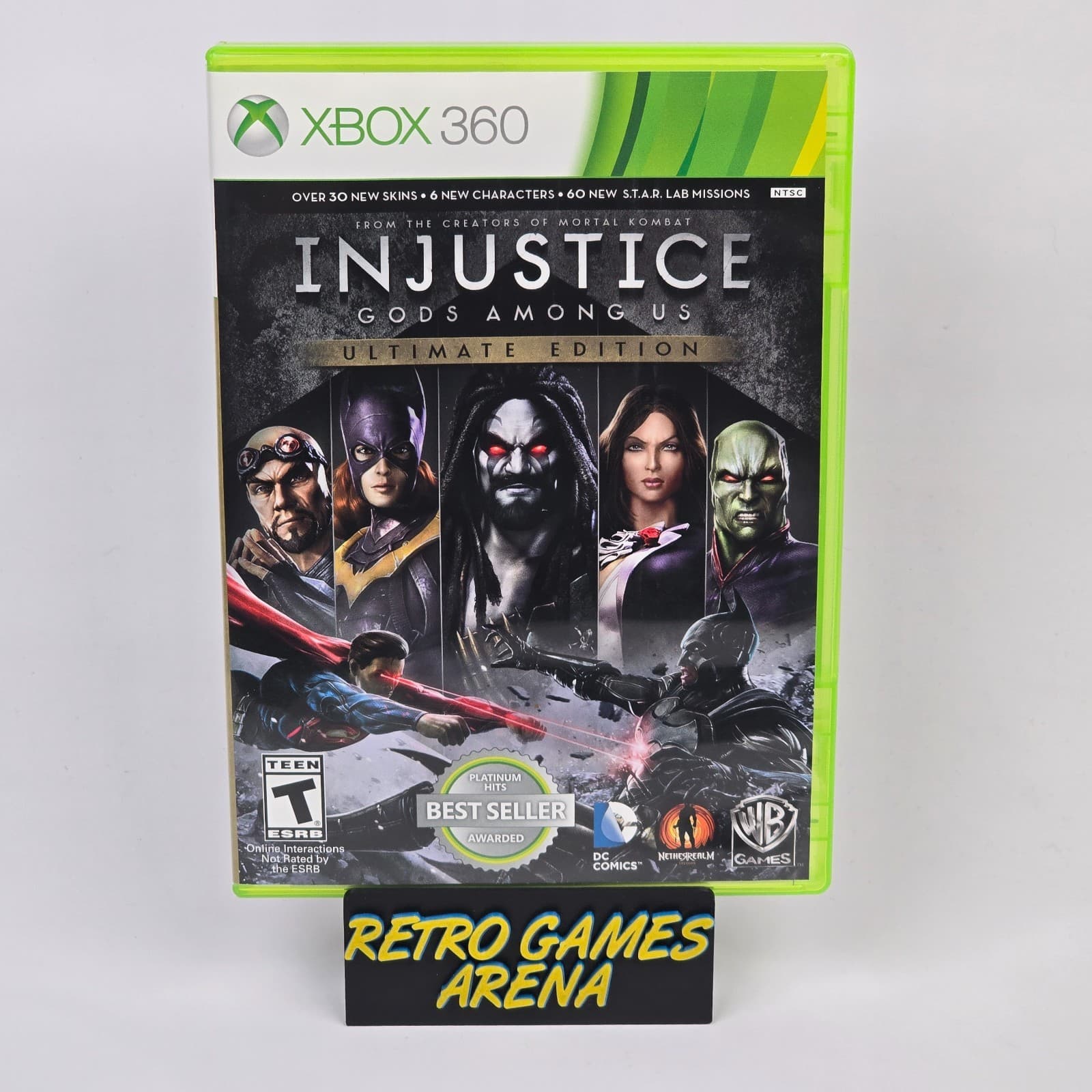 Injustice: Gods Among Us - Ultimate Edition (Xbox 360) CIB COMPLETE & TESTED