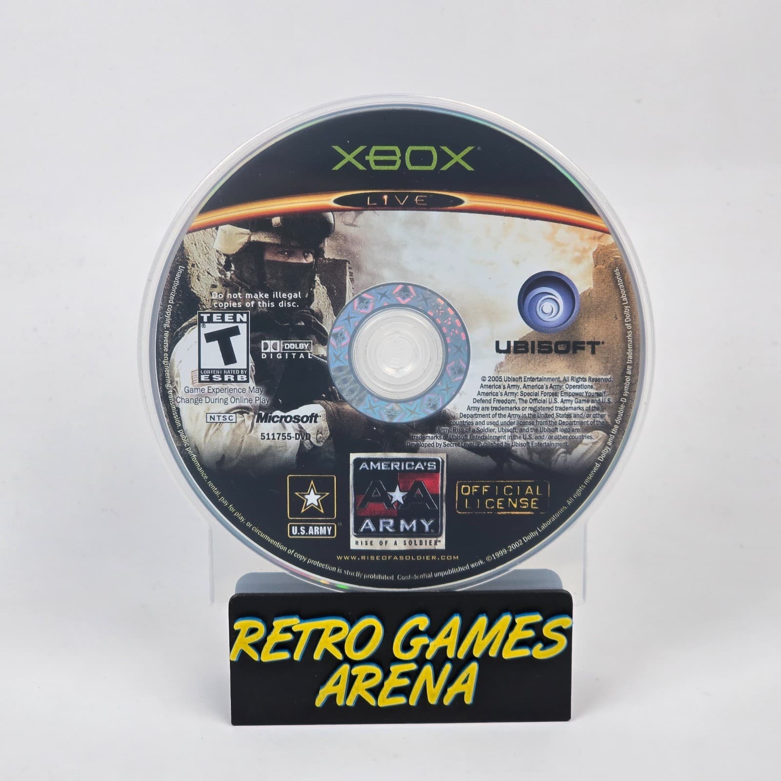 America's Army: Rise of a Soldier (Original Xbox) Disc