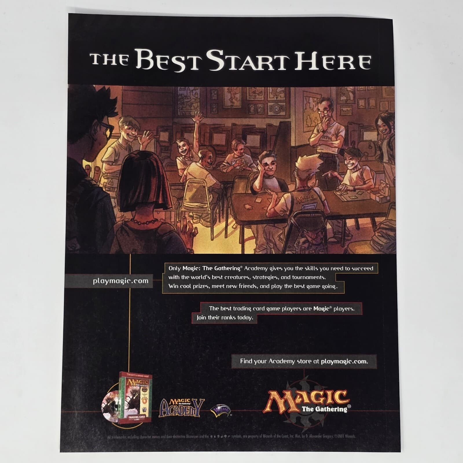 Magic The Gathering Academy Print Ad/Poster Official Promo Art