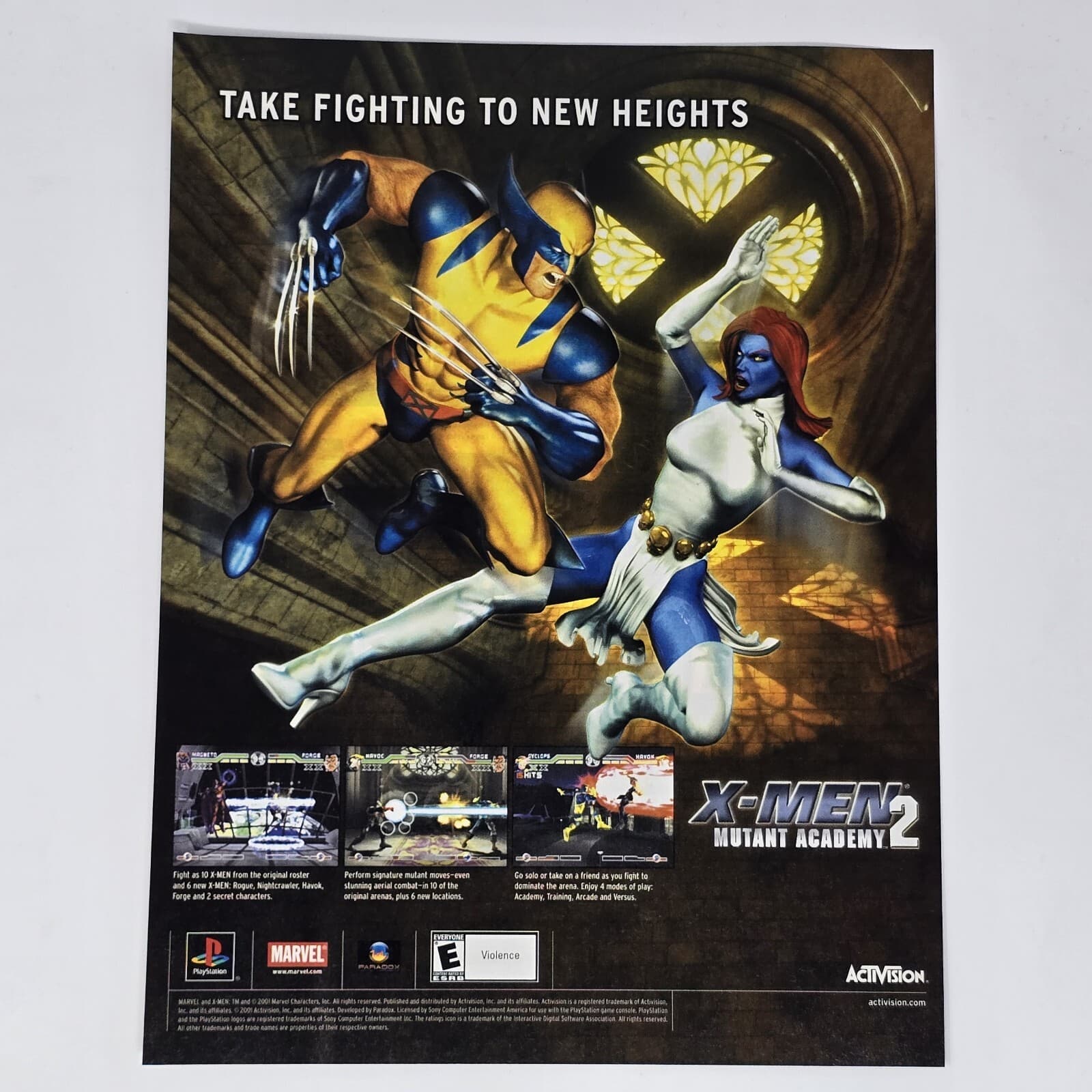 X-Men Mutant Academy 2 PS1 Marvel New Heights Print Ad/Poster Official Promo Art