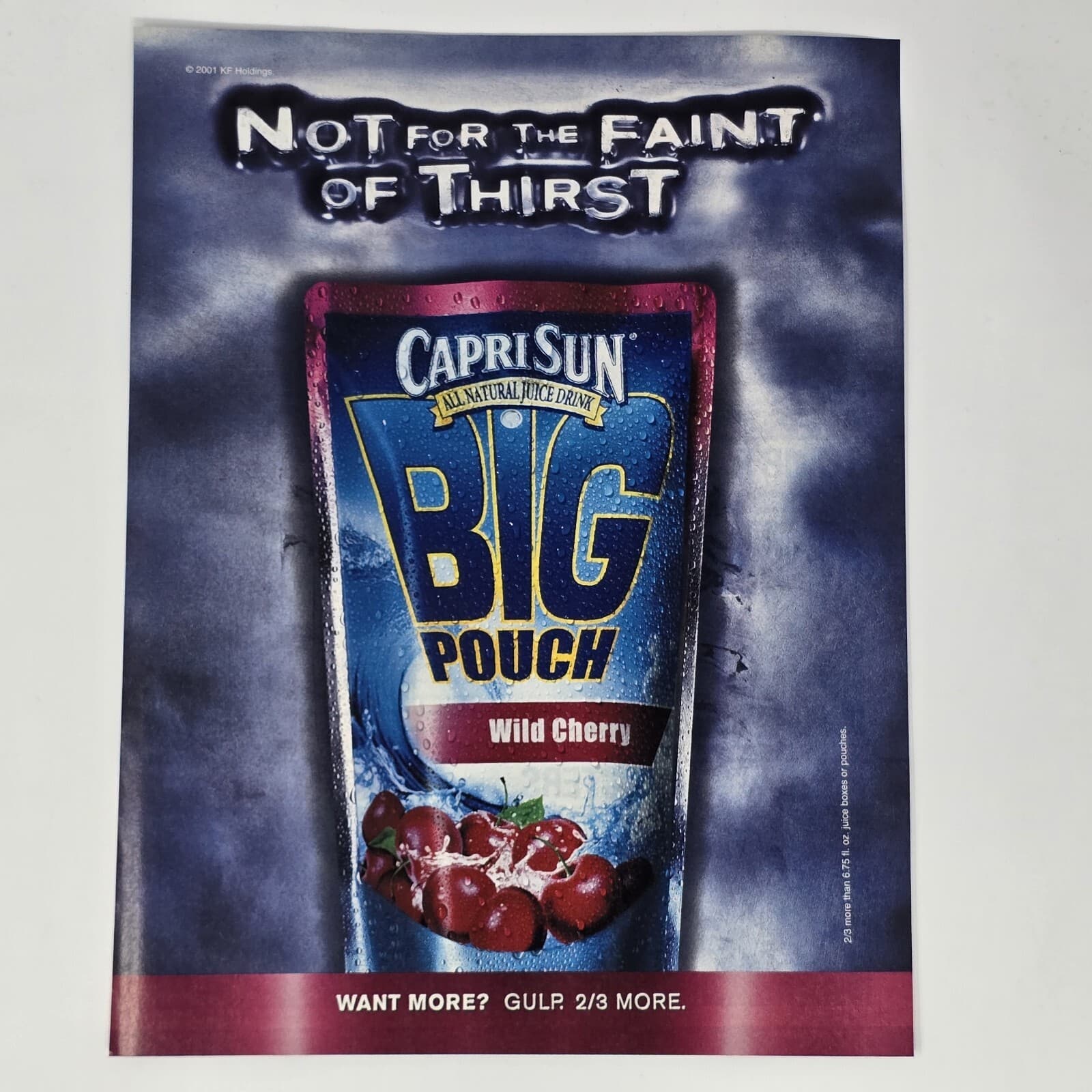 Capri Sun Big Pouch Faint of Thirst Print Ad/Poster Official Promo Art