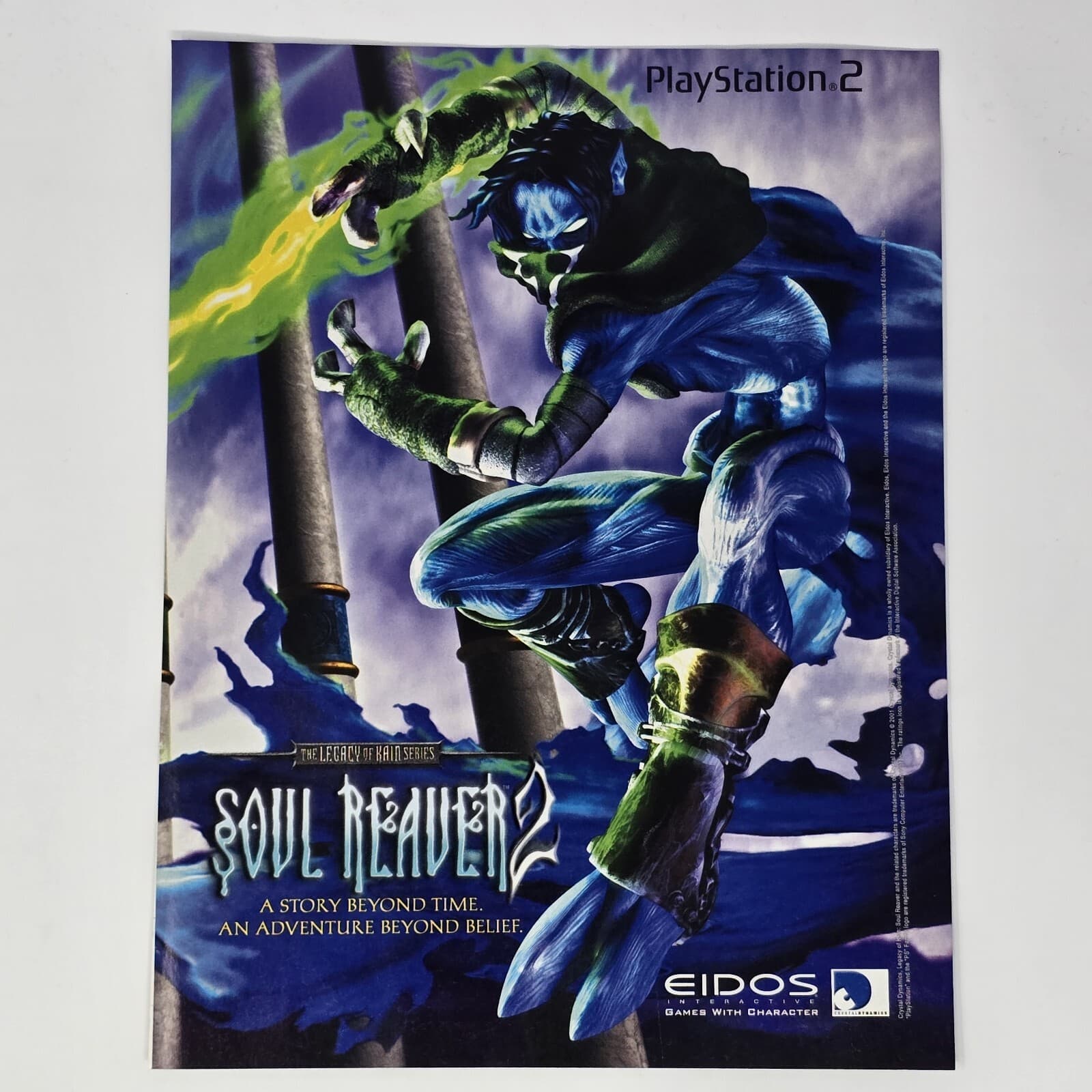 Soul Reaver 2 PS2 Eidos Story Beyond Time Print Ad/Poster Official Promo Art