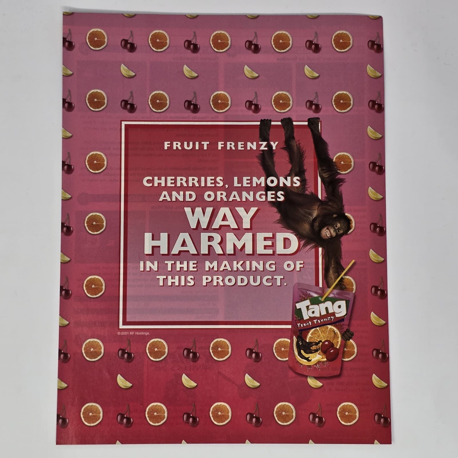 Tang Fruit Frenzy Way Harmed Print Ad/Poster Official Promo Art