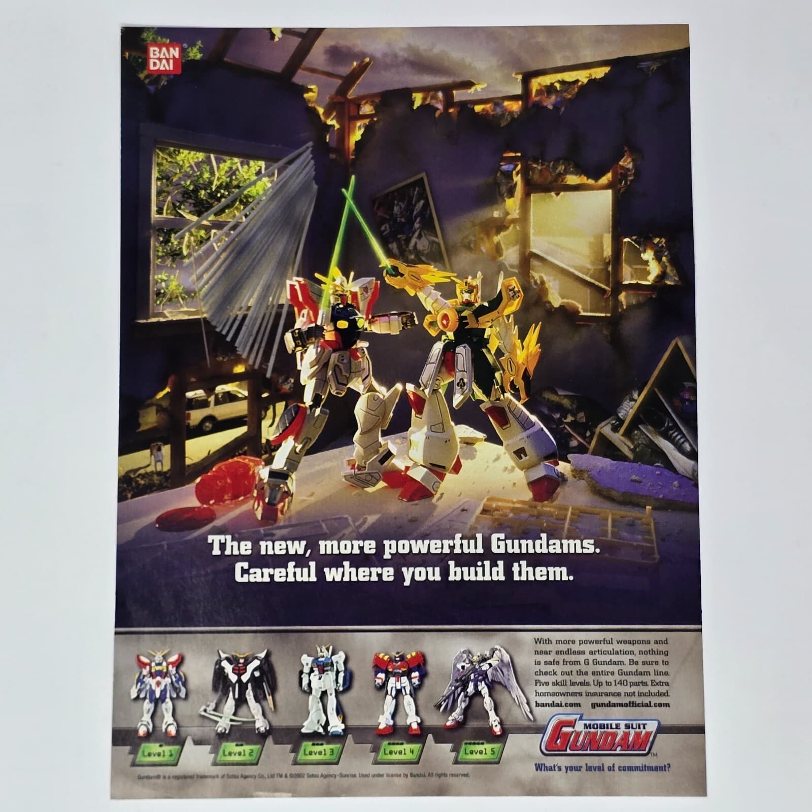 Mobile Suit Gundam Action Figures Powerful Print Ad/Poster Promo Art