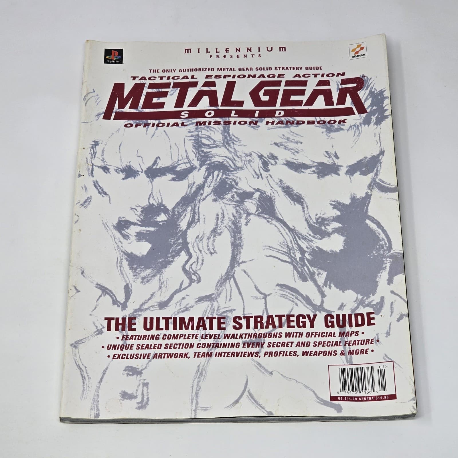 Metal Gear Solid (PS1) Official Mission Handbook Ultimate Strategy Guide RARE