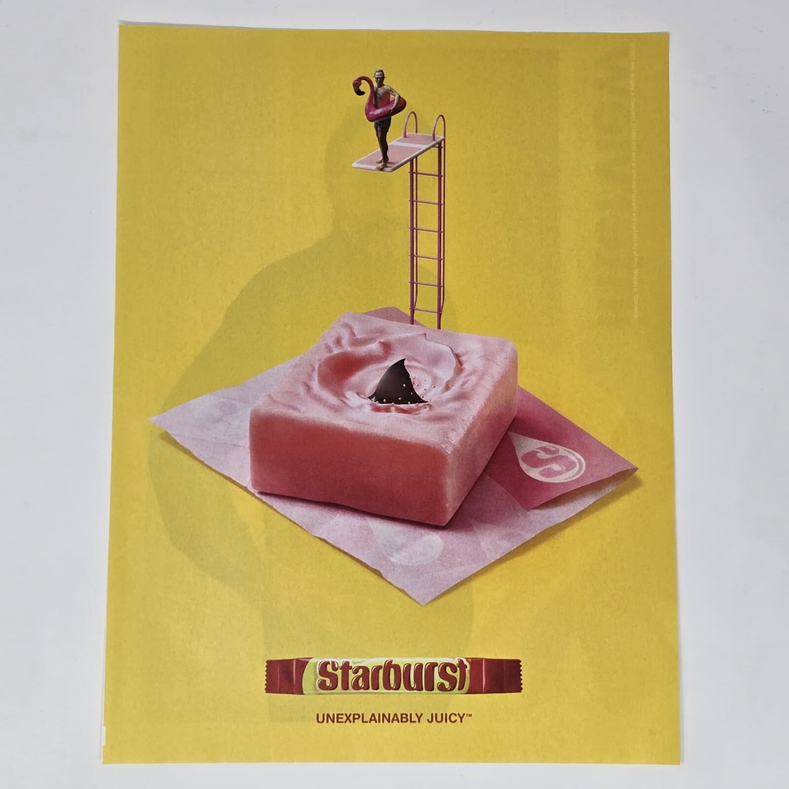 Starburst Strawberry Diving Board Print Ad/Poster Official Promo Art