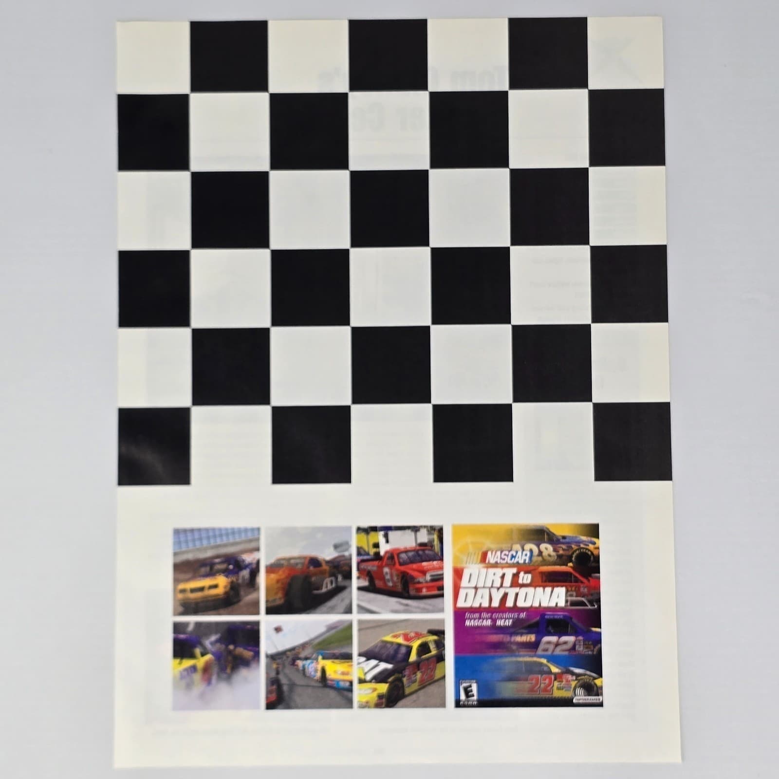 Nascar Dirt To Daytona PlayStation 2 PS2 GameCube Authentic Magazine Ad