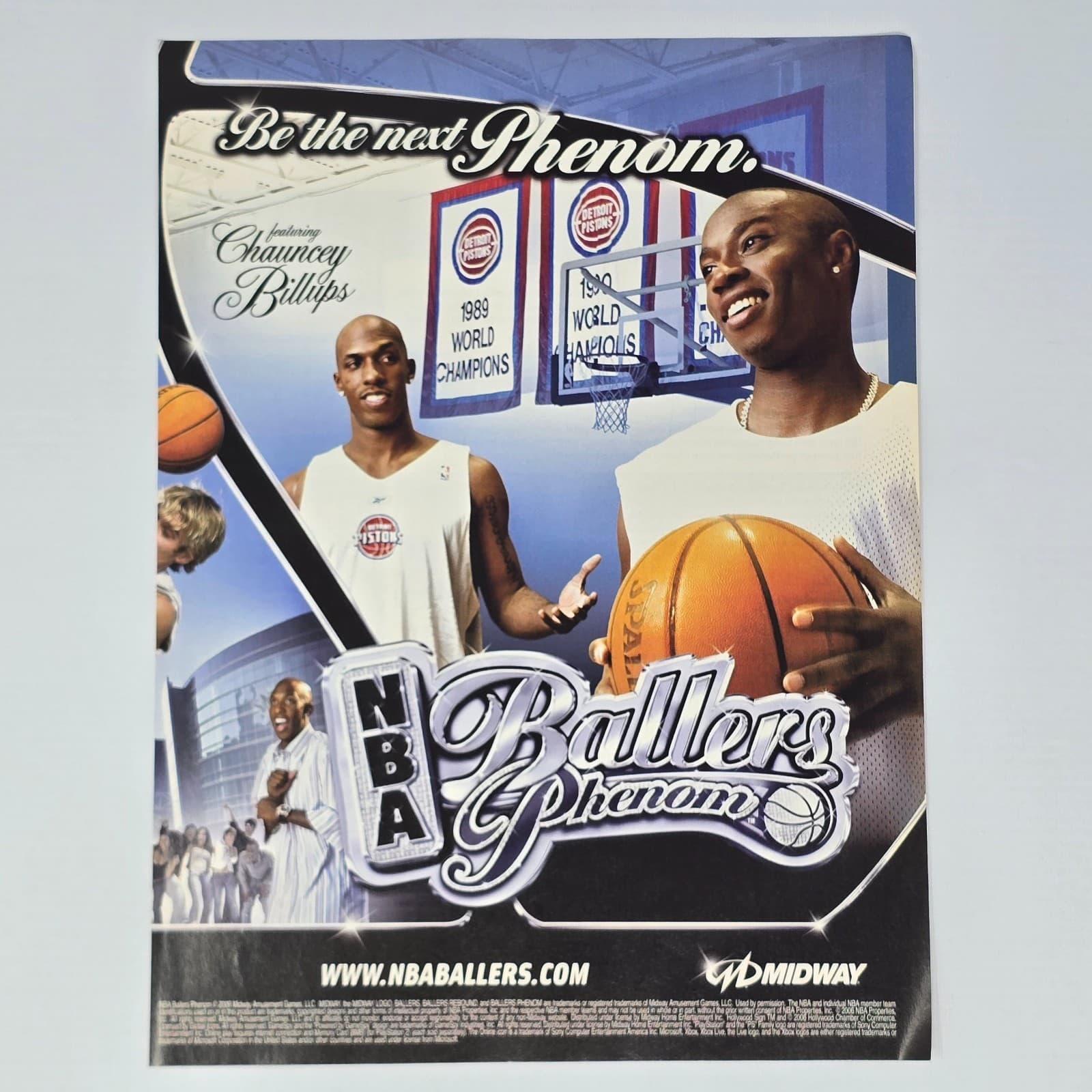 NBA Ballers Phenom PlayStation 2 PS2 Xbox Chauncey Print Ad/Poster