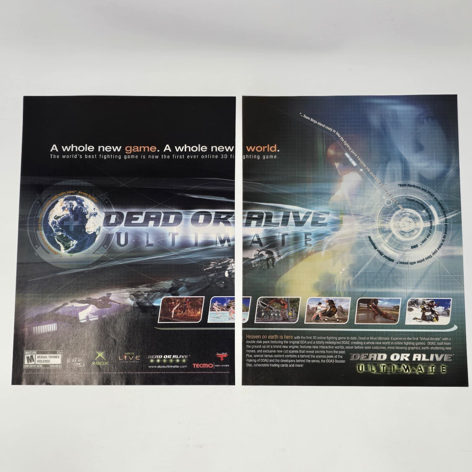 Dead or Alive Ultimate Xbox Whole New World Print Ad/Poster Art