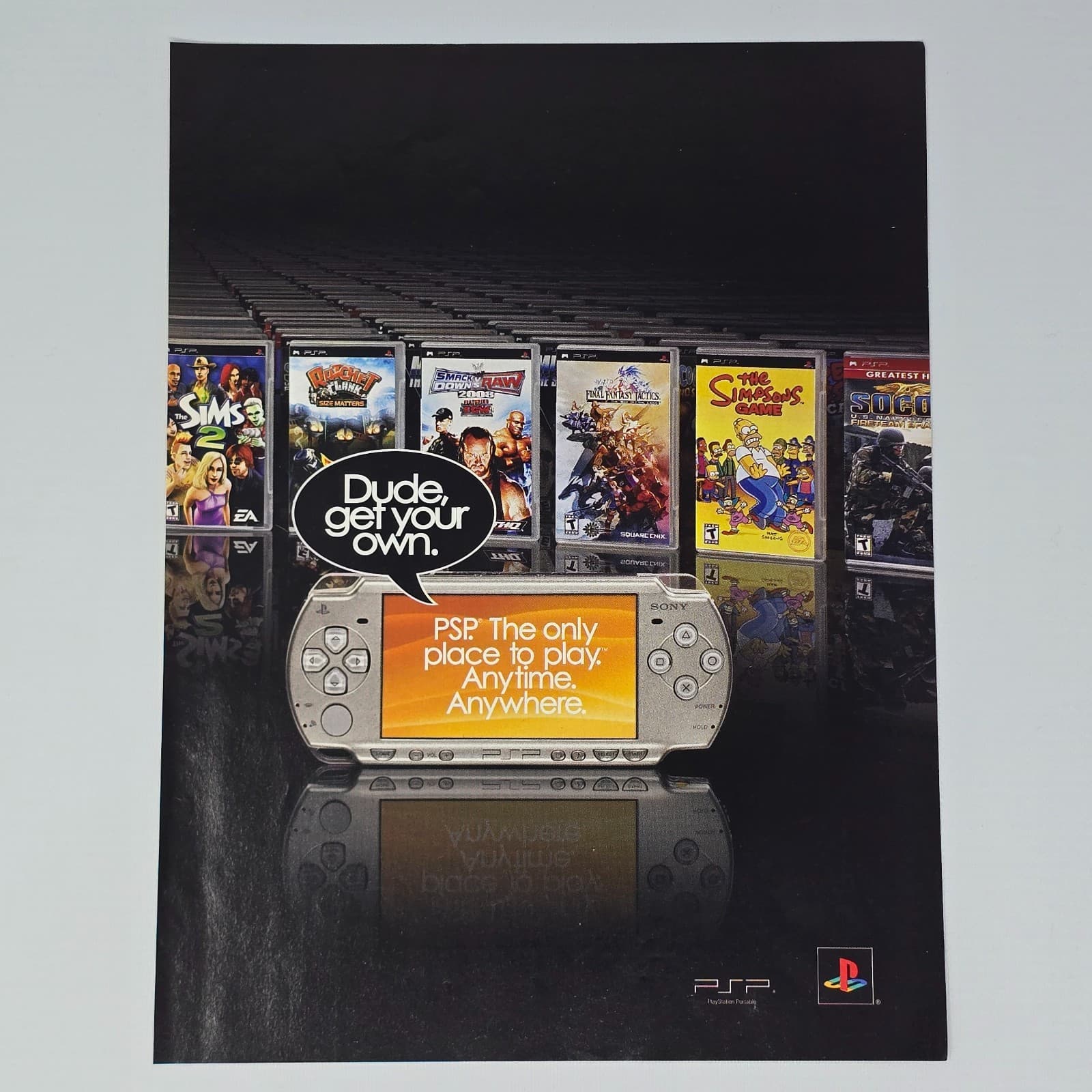 Sony PSP Console Get Your Own Print Ad/Poster