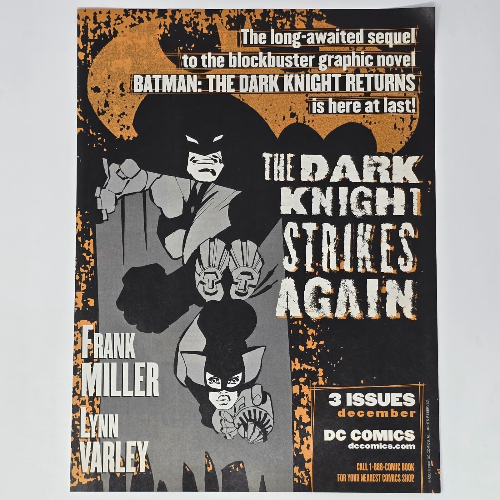 Batman The Dark Knight Long Awaited Comic Print Ad/Poster Official Promo Art