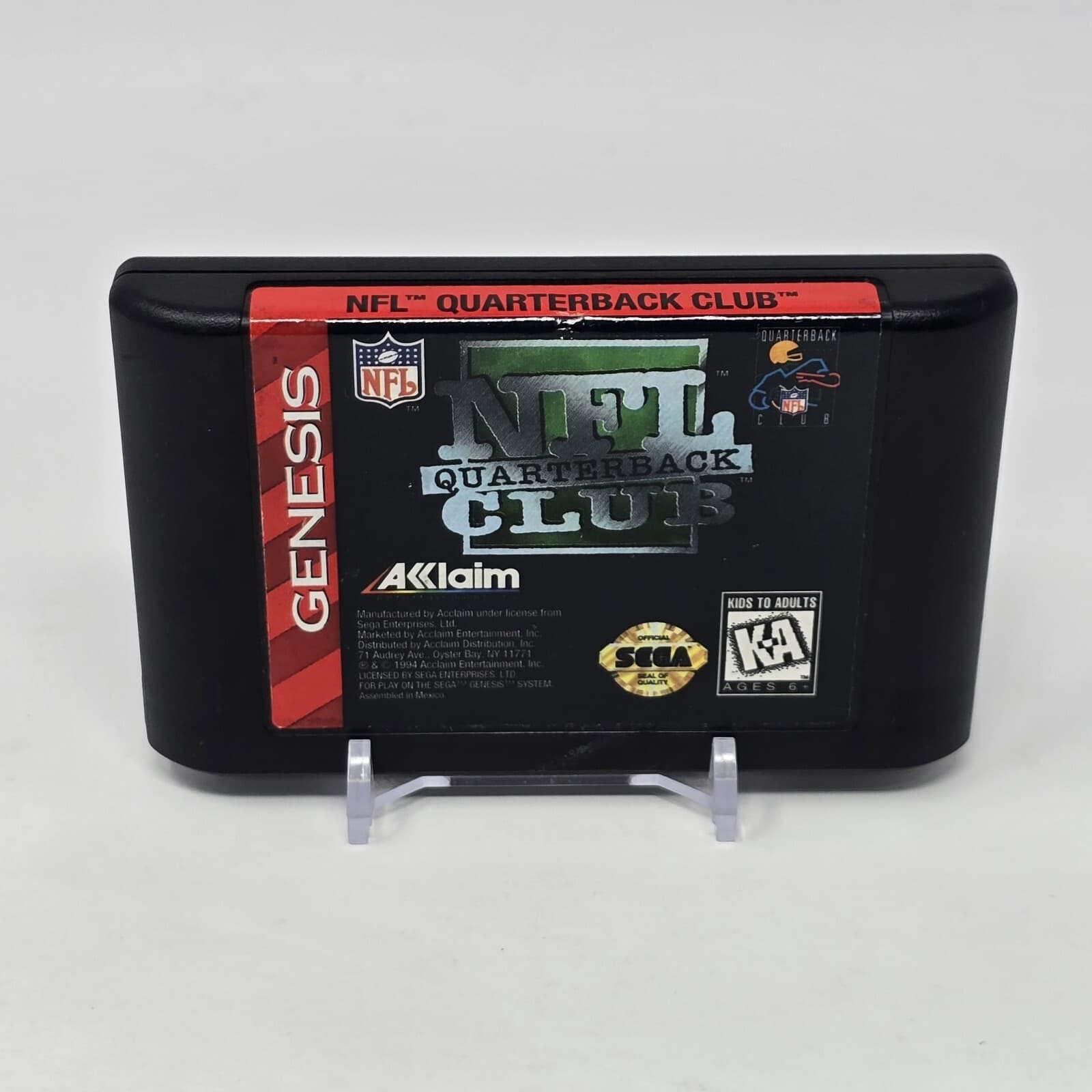 NFL Quarterback Club (Sega Genesis) Cartridge