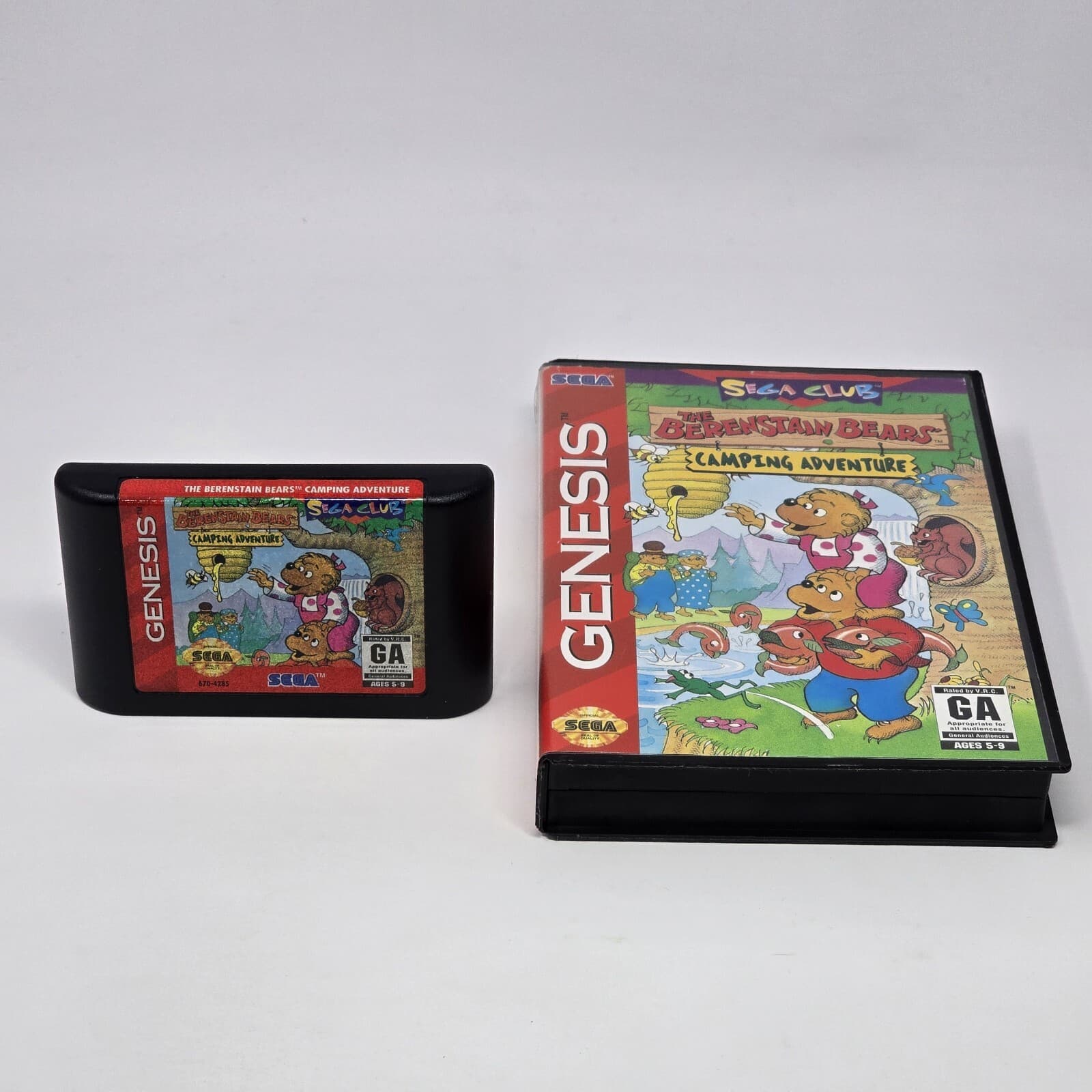 Berenstain Bears: Camping Adventure (Sega Genesis) Case & Cartridge TESTED