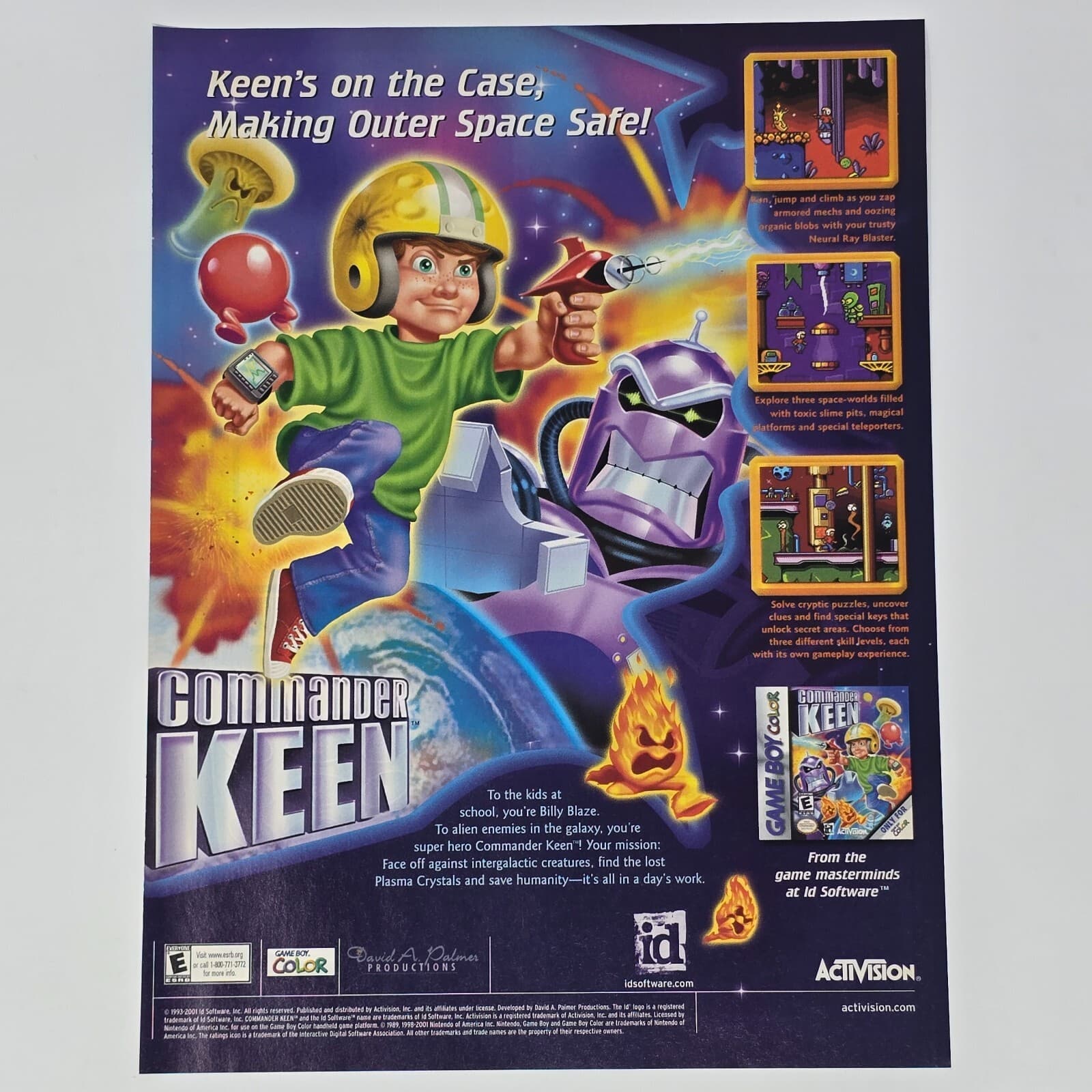 Commander Keen GameBoy Color On the Case Print Ad/Poster Promo Art