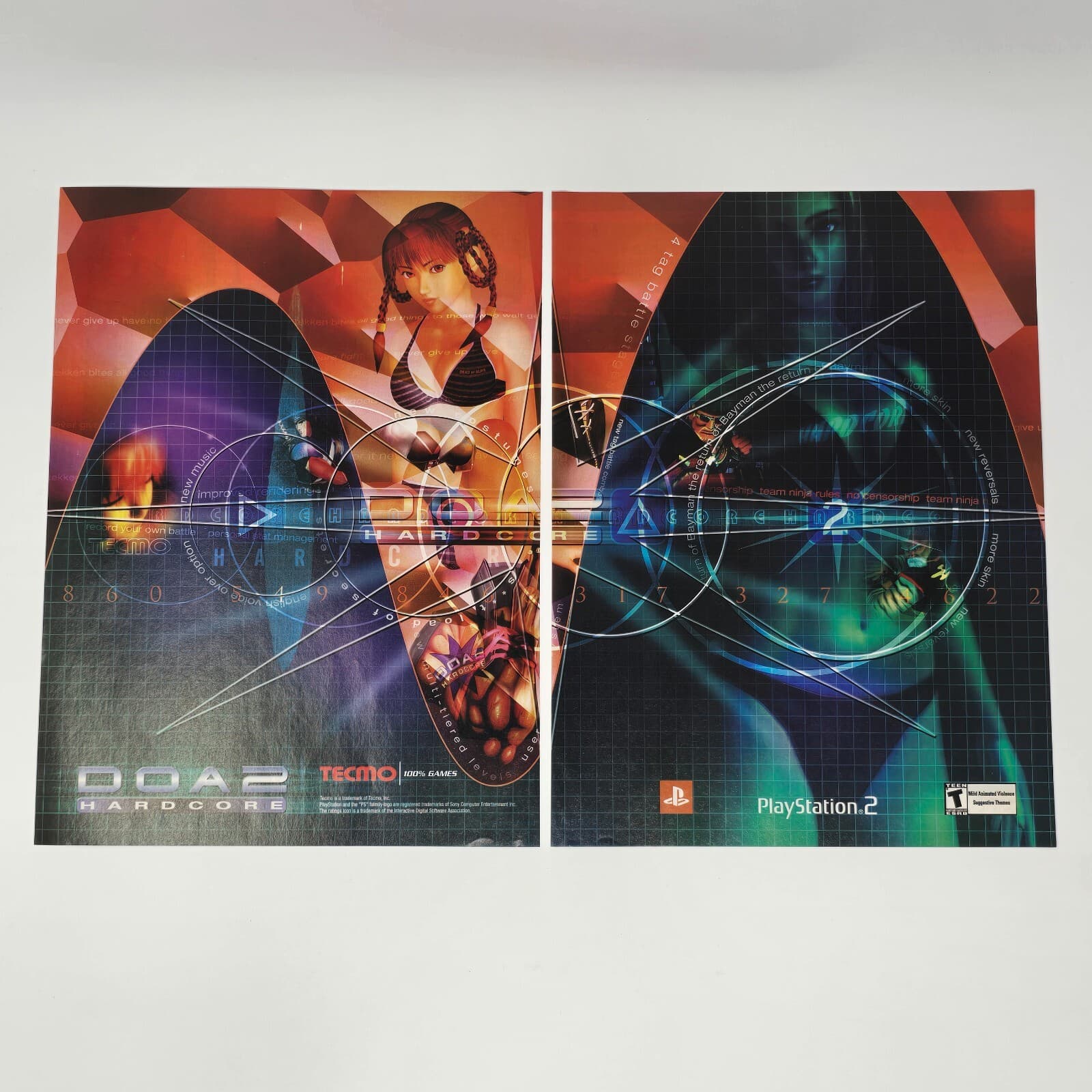 Dead or Alive Hardcore Sony PlayStation 2 PS2 Give Up Print Ad/Poster Promo Art