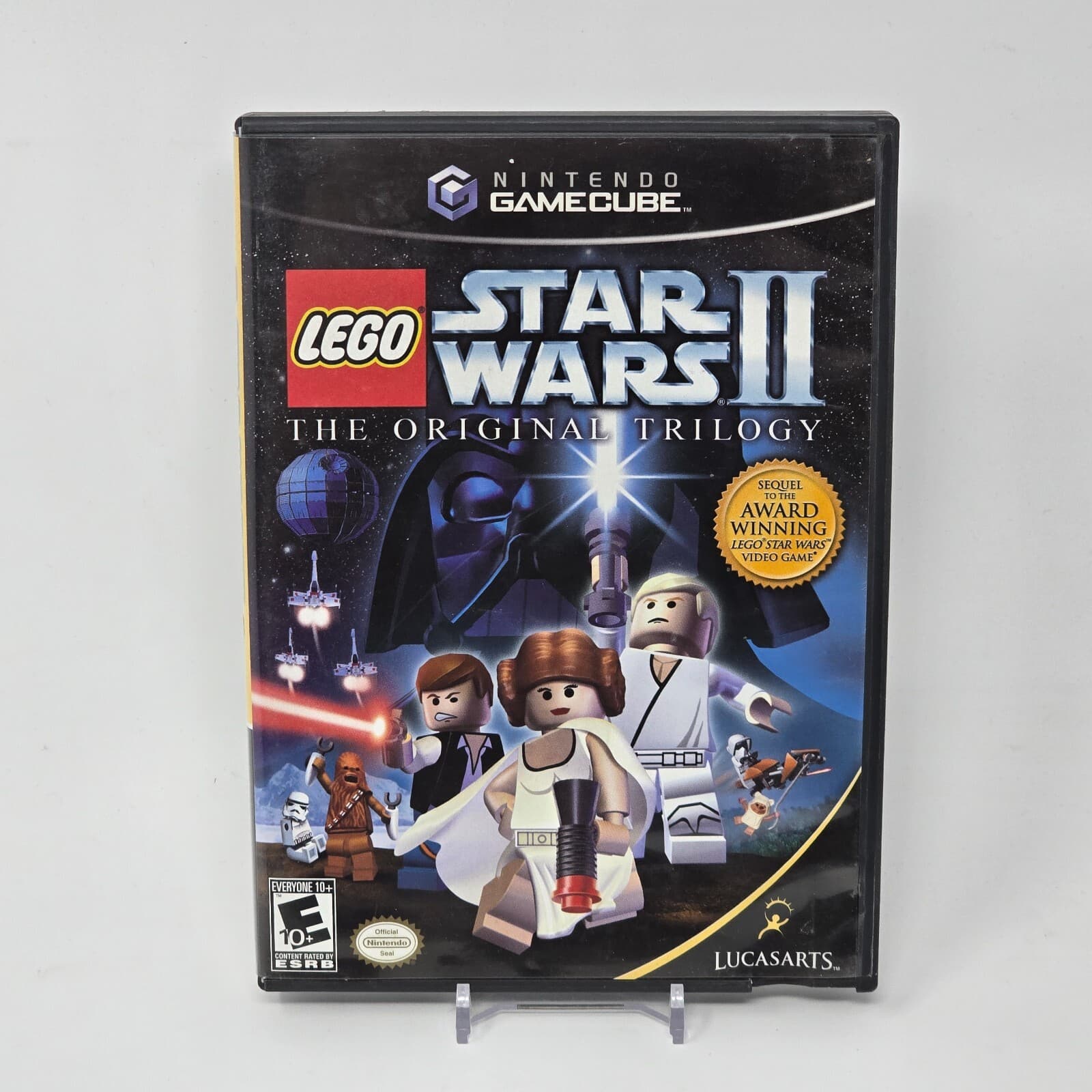LEGO Star Wars II 2: Trilogy (Nintendo GameCube) Black Label Case & Disc TESTED