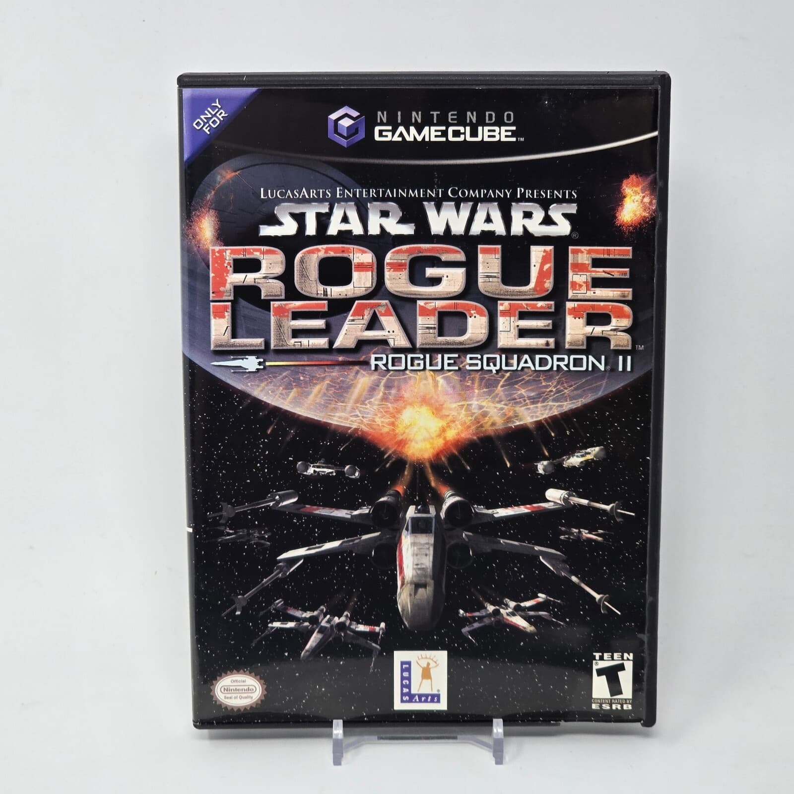 Star Wars: Rogue Leader: Squadron II 2 (Nintendo GameCube) Case & Disc TESTED