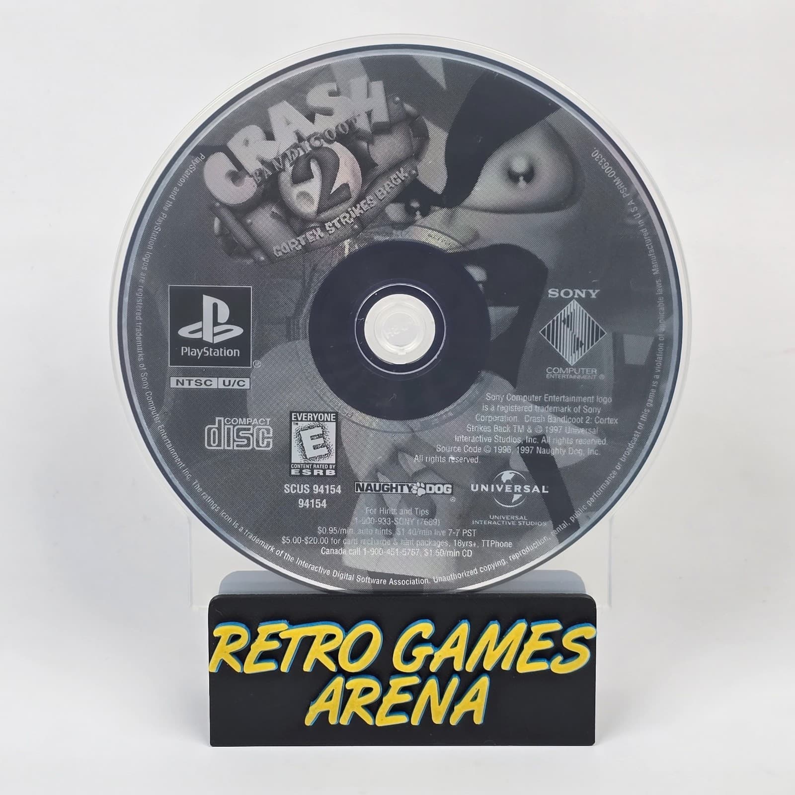 Crash Bandicoot 2: Cortex Strikes Back (PlayStation 1 PS1) Greatest Hits Disc