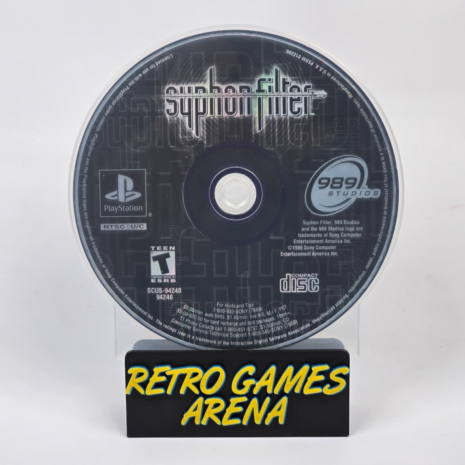 Syphon Filter (PlayStation 1 PS1) Greatest Hits Disc