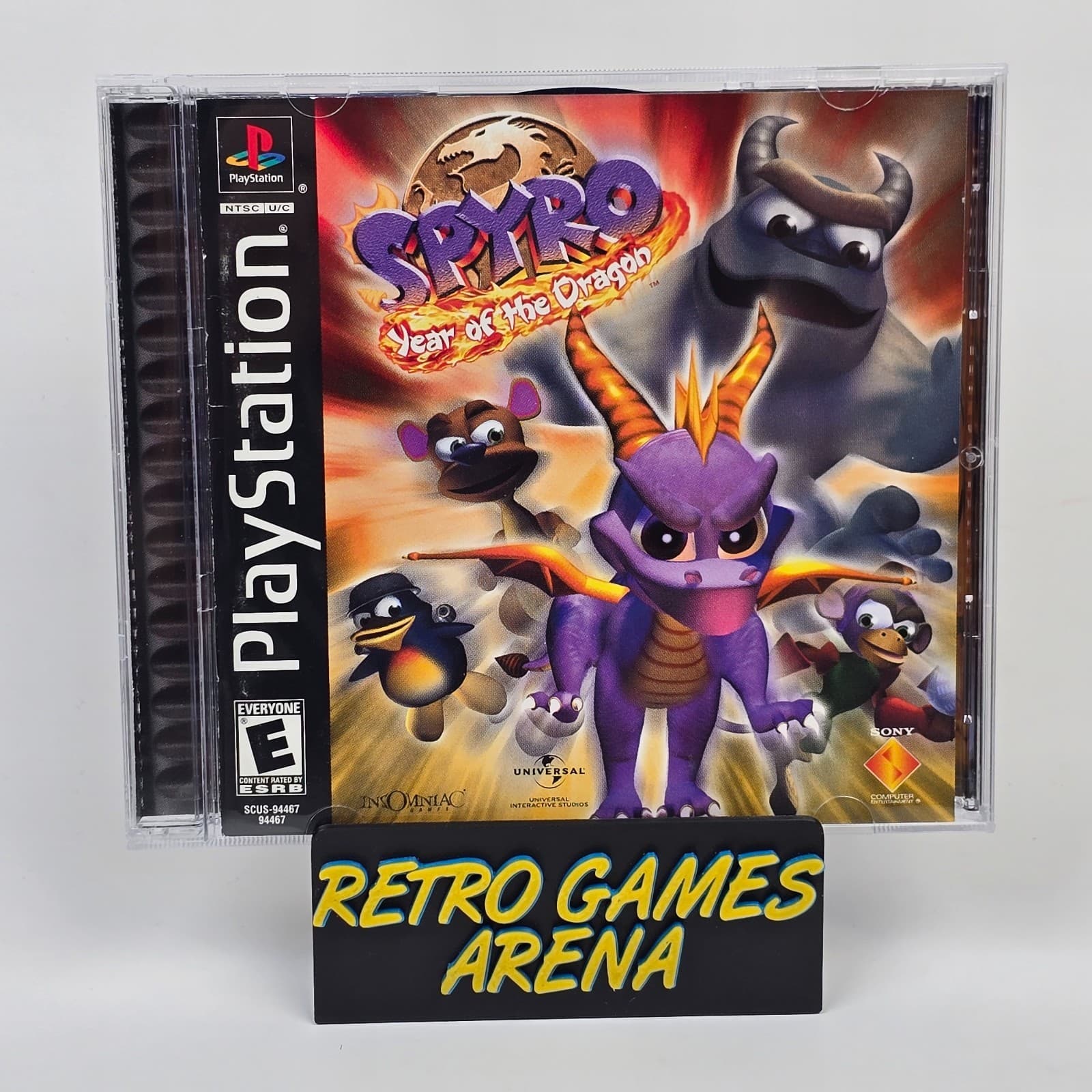 Spyro: Year of the Dragon (PlayStation 1 PS1) Black Label CIB COMPLETE