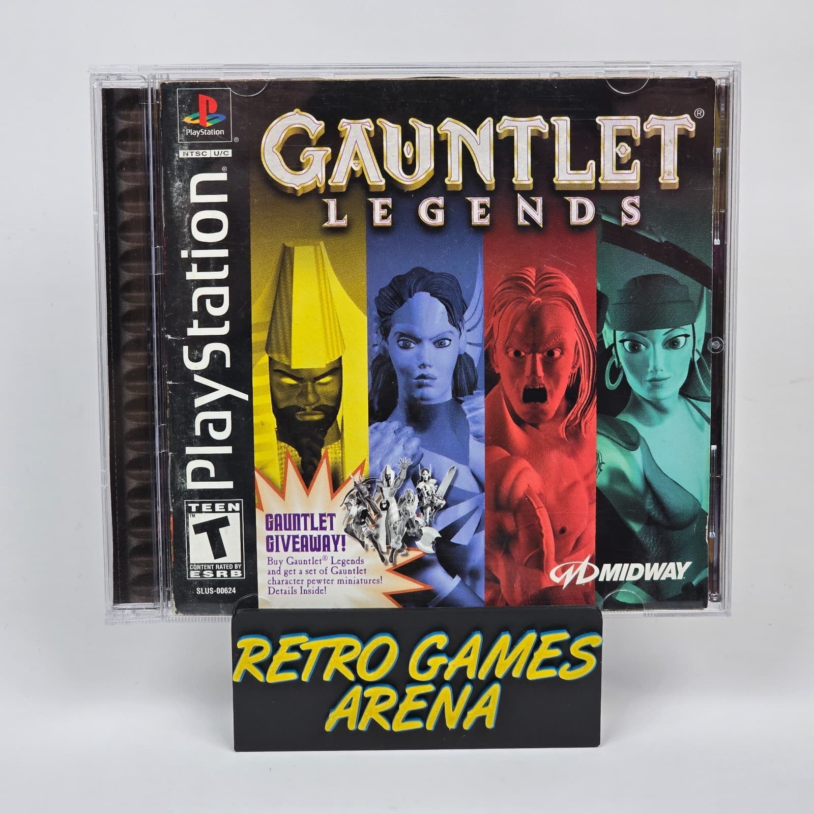 Gauntlet Legends (PlayStation 1 PS1) Black Label CIB COMPLETE