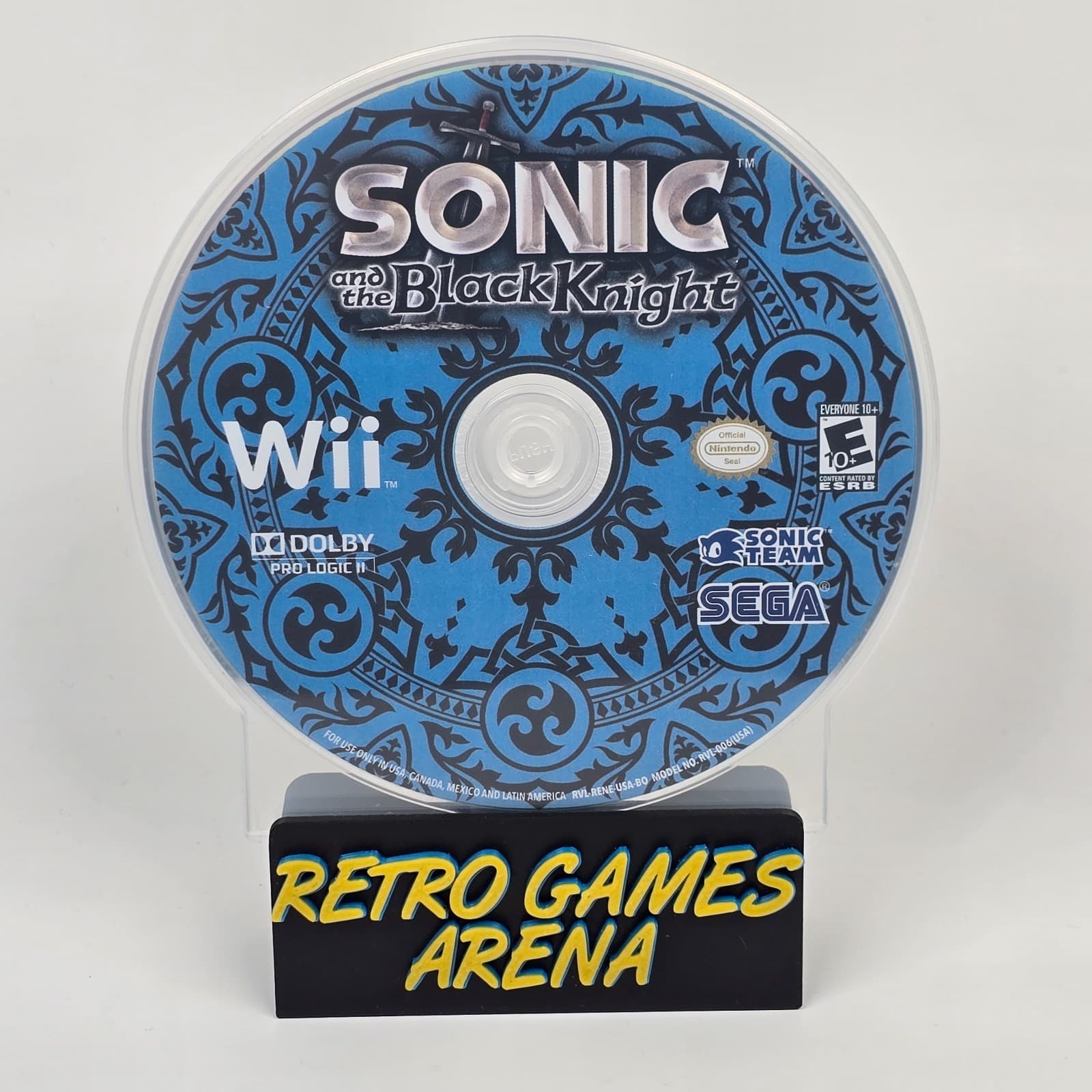 Sonic and the Black Knight (Nintendo Wii) Disc