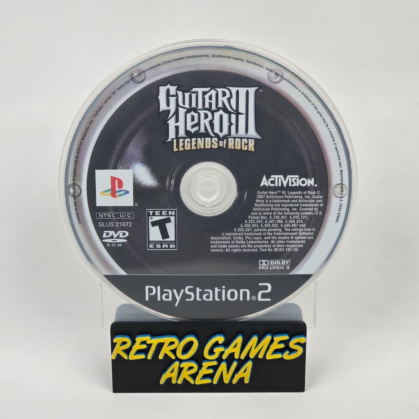Guitar Hero III 3: Legends of Rock (PlayStation 2 PS2) Disc