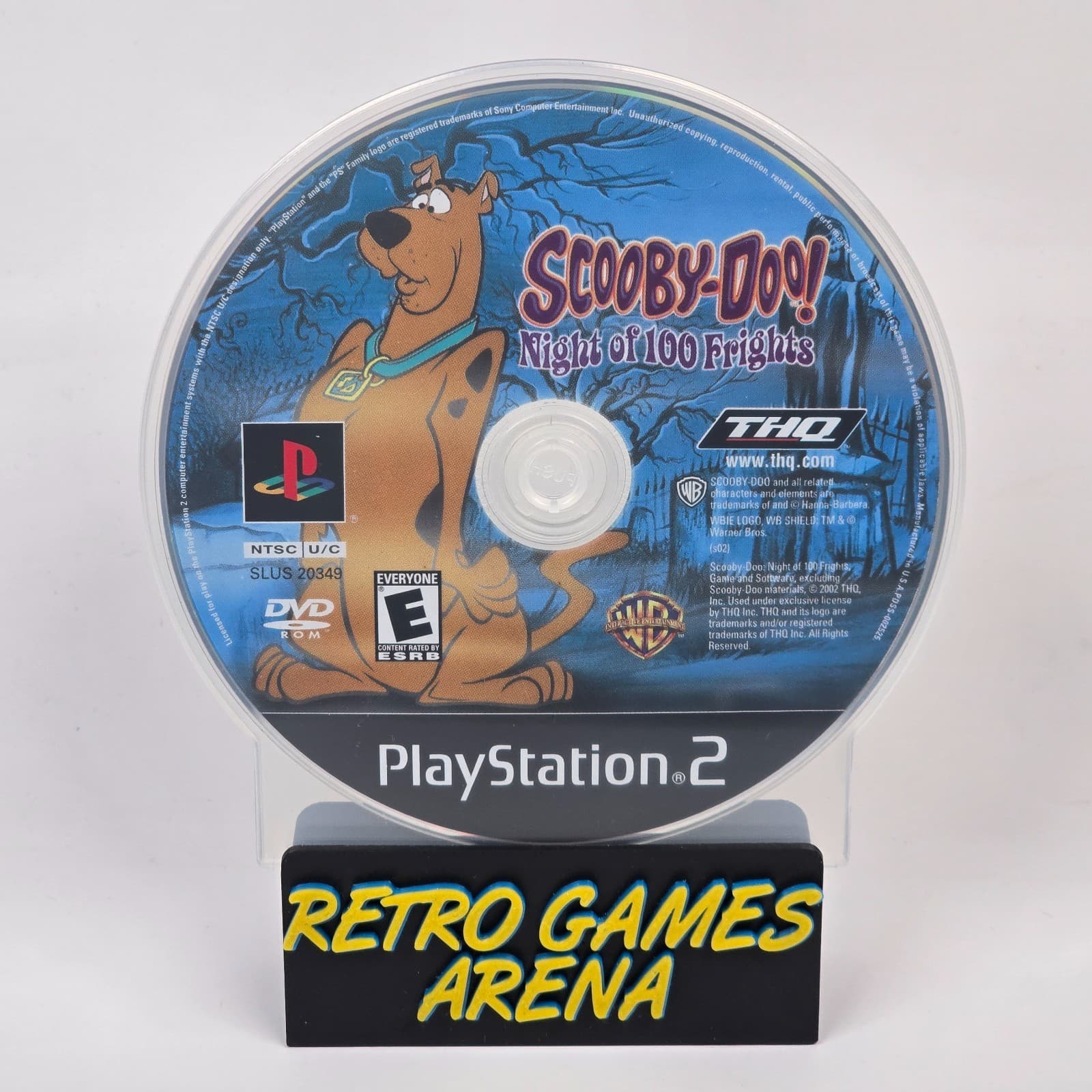 Scooby-Doo! Night of 100 Frights (PlayStation 2 PS2) Black Label Disc