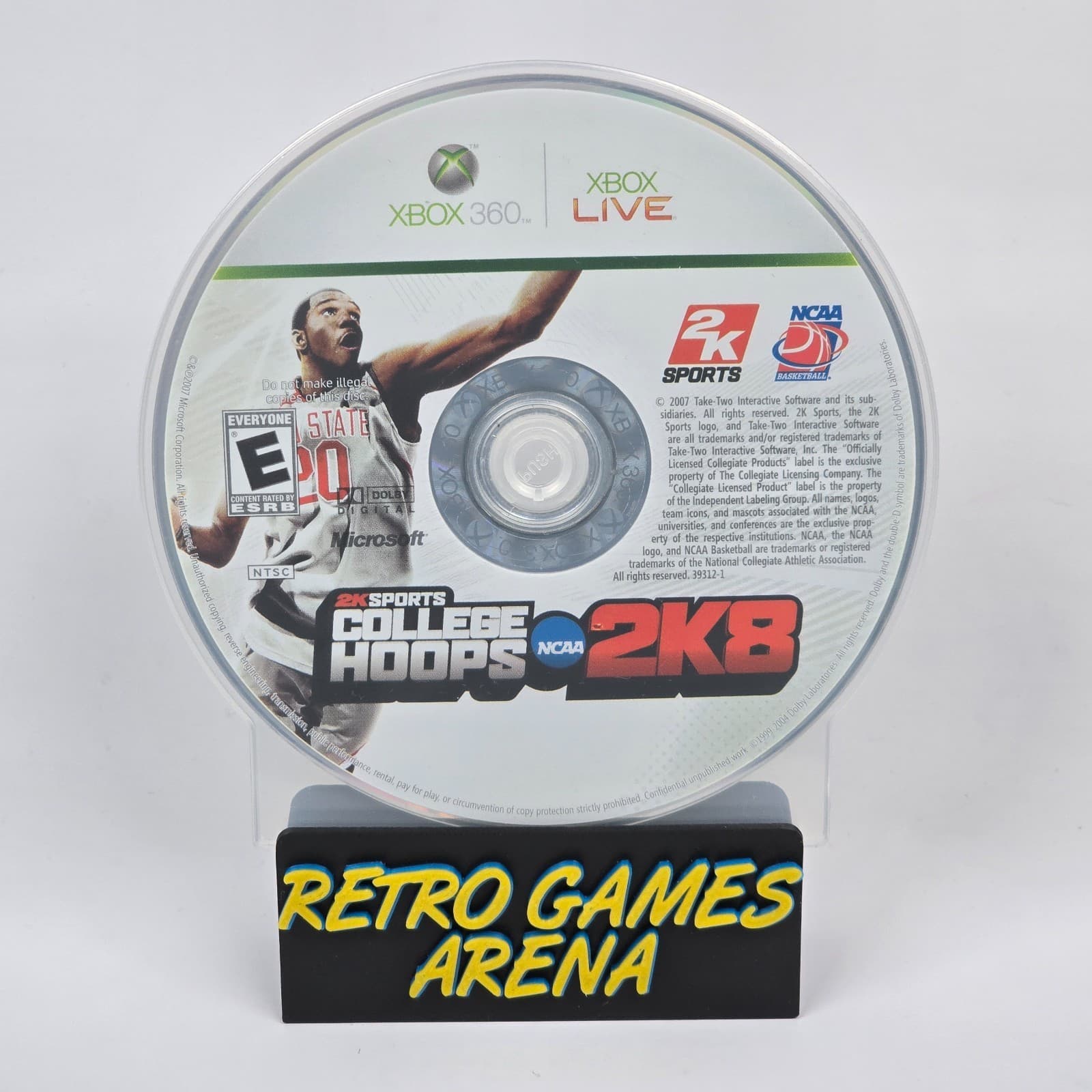 College Hoops 2K8 - NCAA (Xbox 360) Disc
