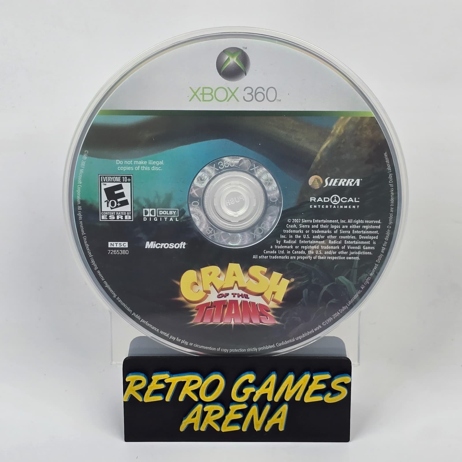 Crash of the Titans - Crash Bandicoot (Xbox 360) Disc