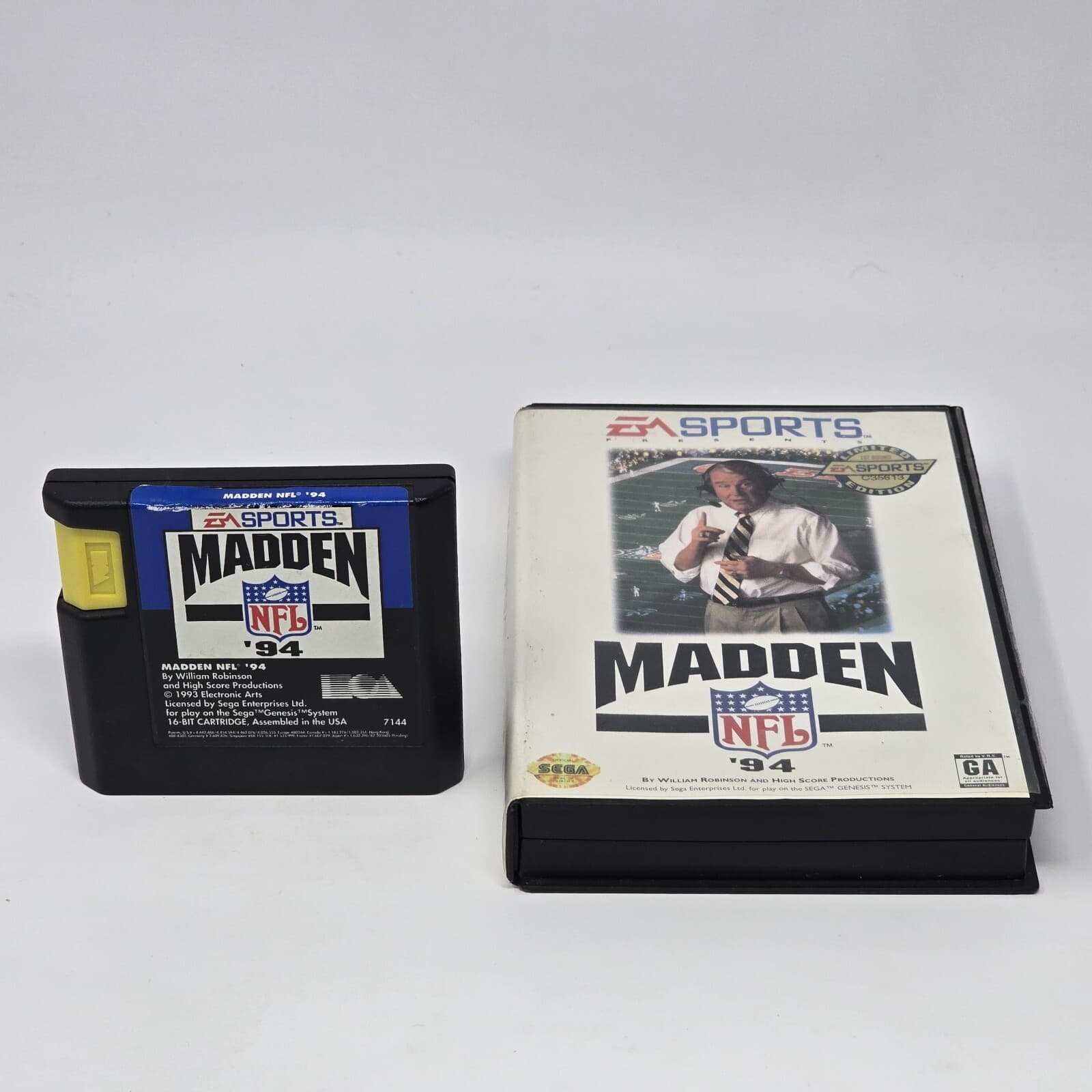 Madden NFL '94 (Sega Genesis) Case & Cartridge TESTED