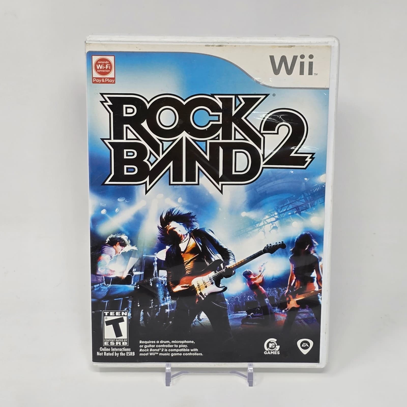 Rock Band 2 (Nintendo Wii) CIB COMPLETE & TESTED