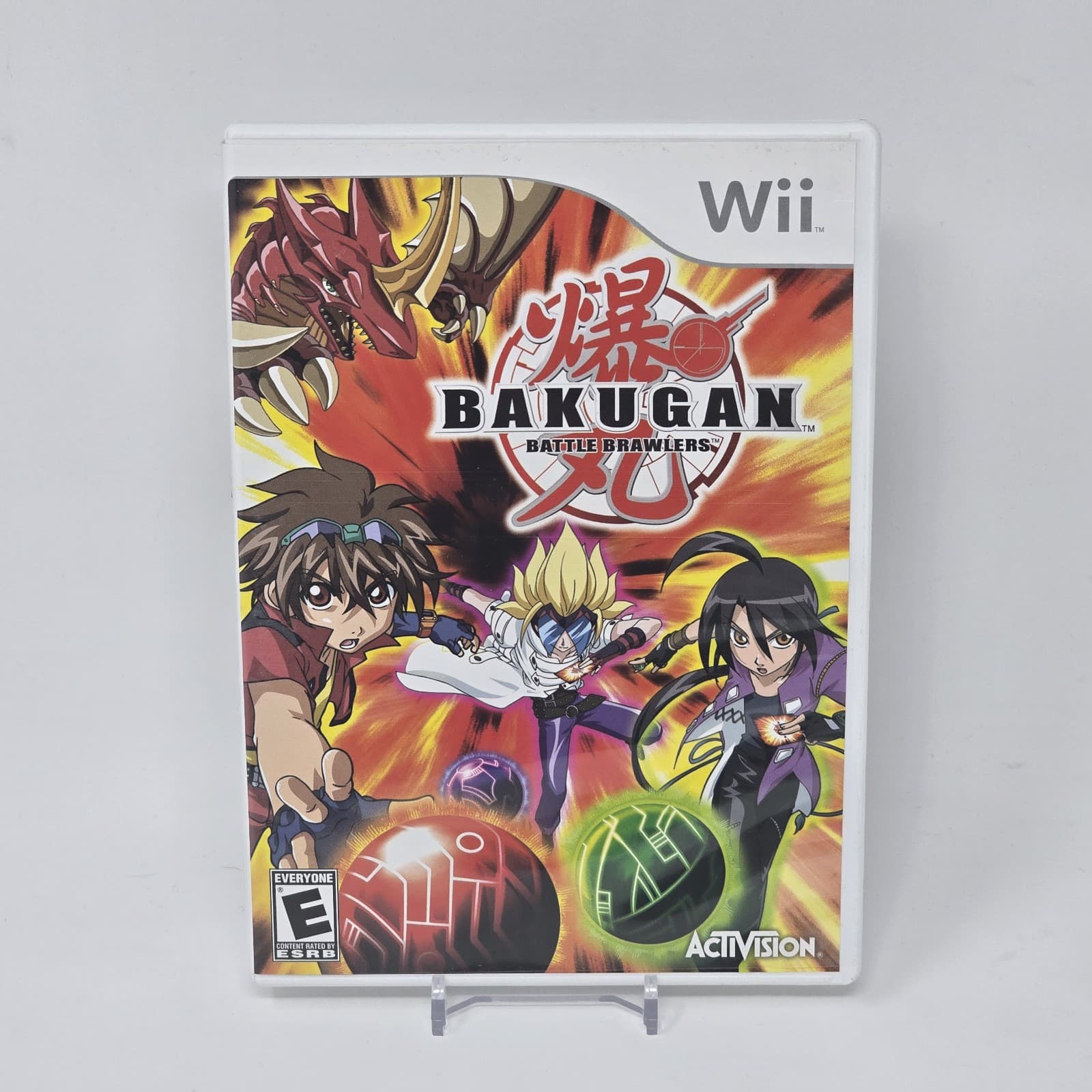 Bakugan: Battle Brawlers (Nintendo Wii) Case & Disc TESTED