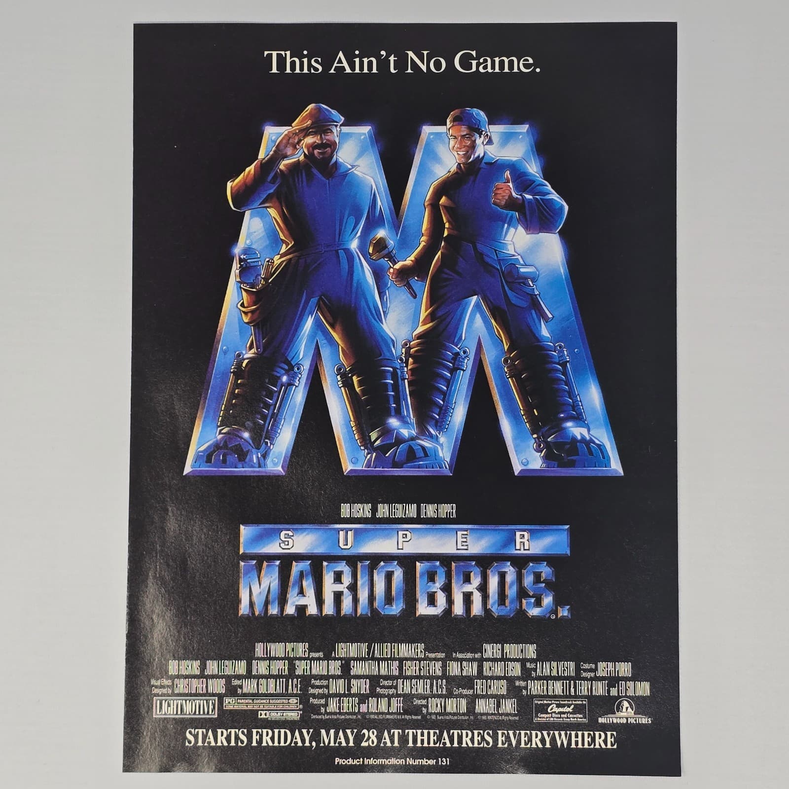 Mario Bros Movie this Ain't No Game Print Ad/Poster