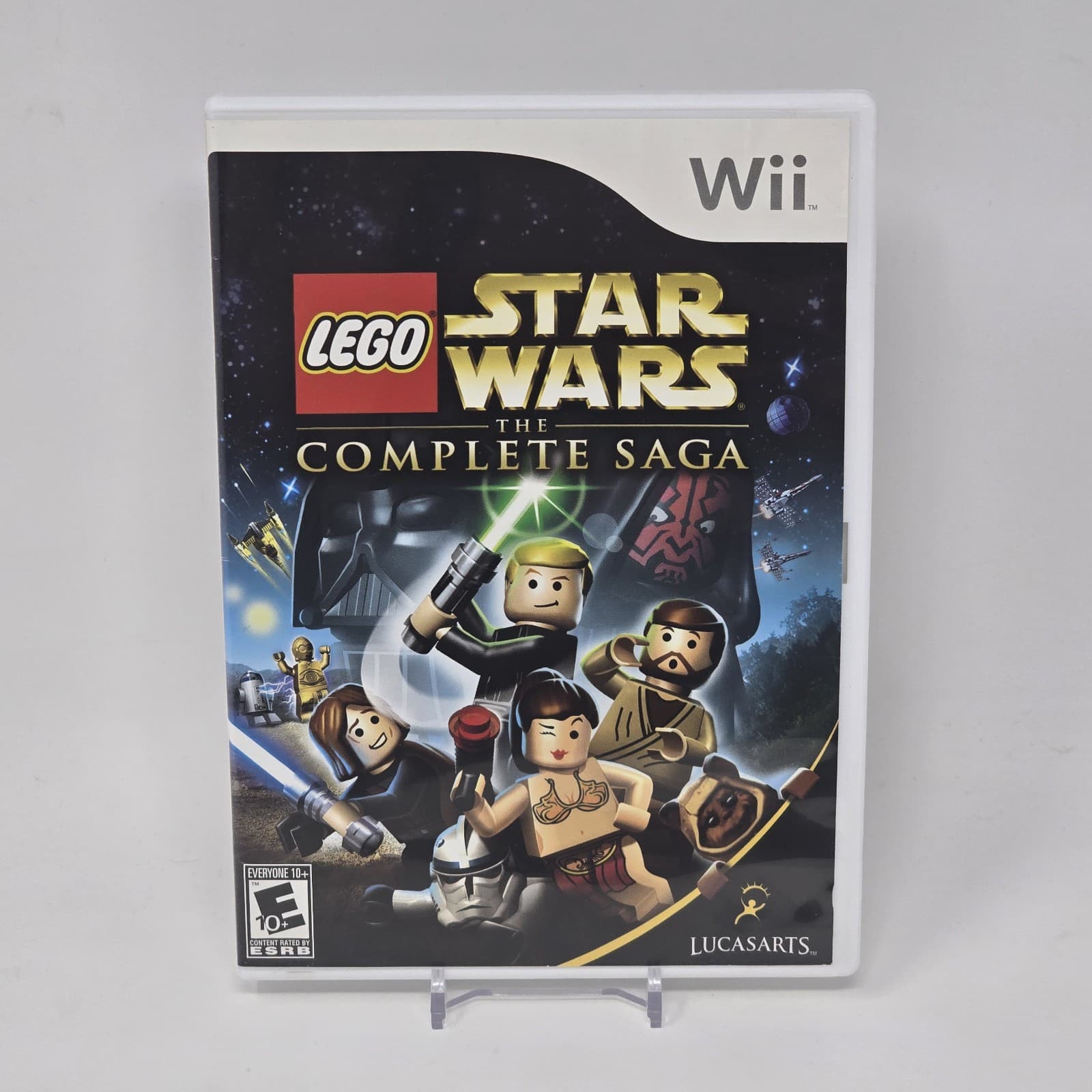 LEGO Star Wars: The Complete Saga (Nintendo Wii) Case & Disc TESTED