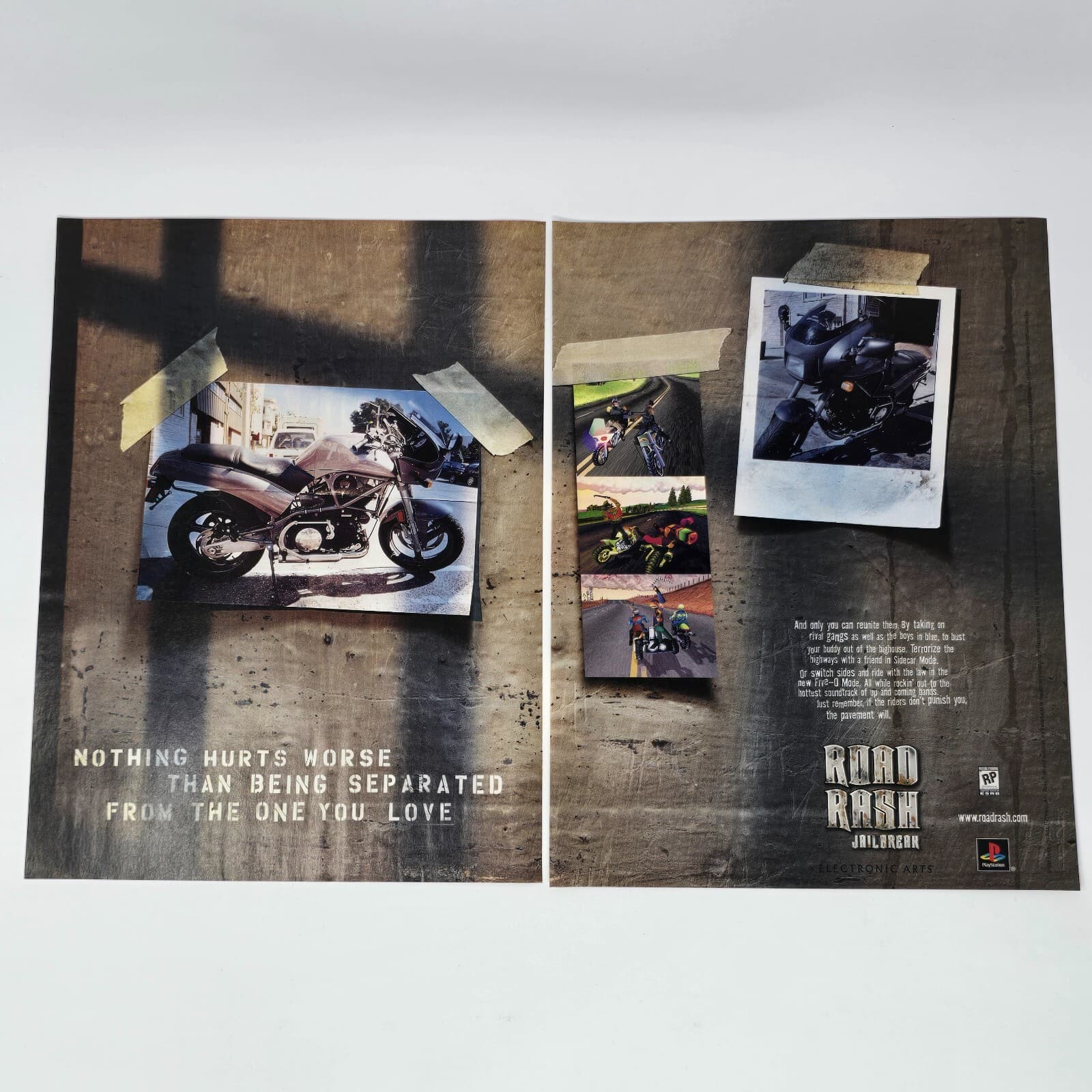 Road Rash Jailbreak Sony PlayStation 1 PS1 Love Print Ad/Poster Promo Art