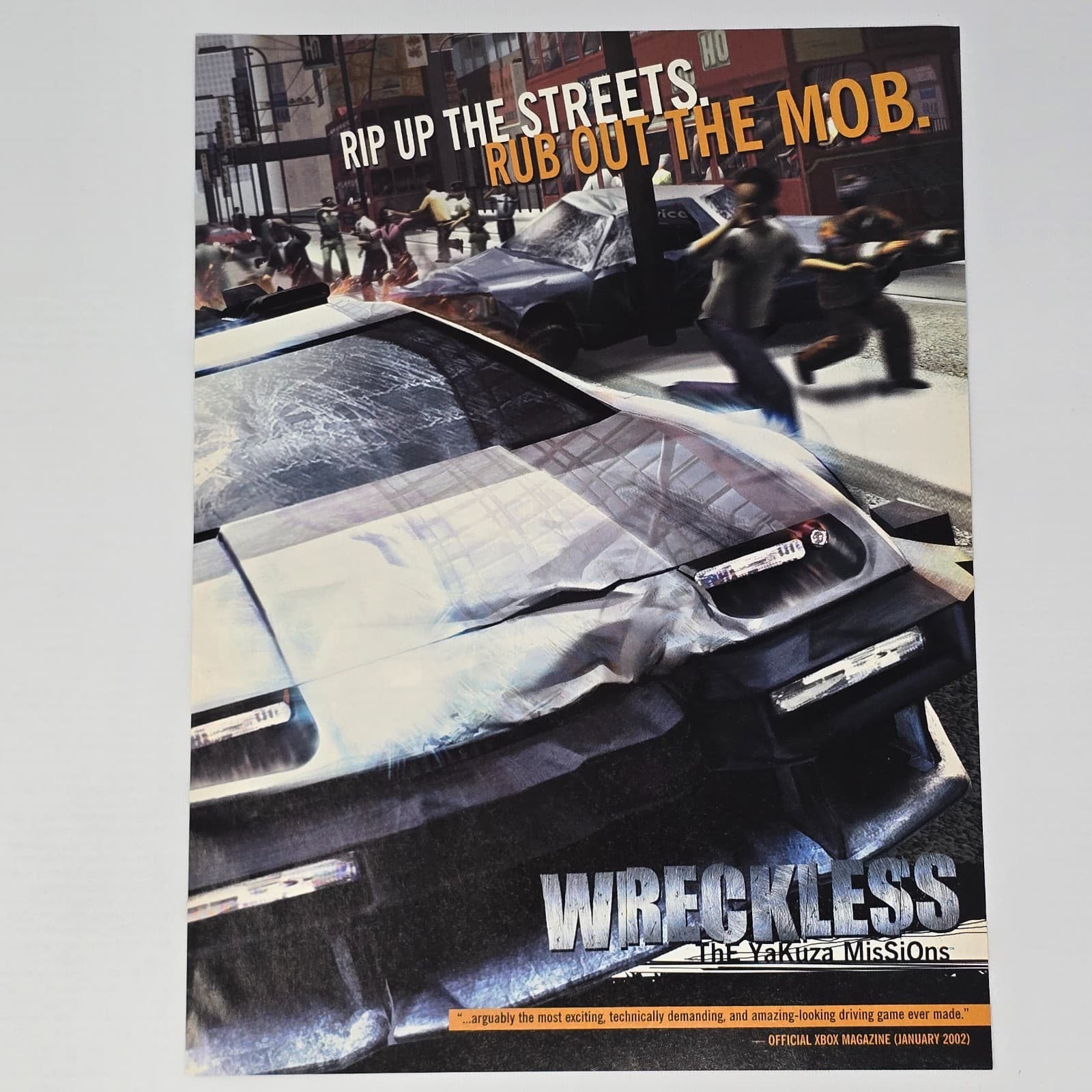 Wreckless The Yakuza Missions Xbox The Mob Print Ad/Poster