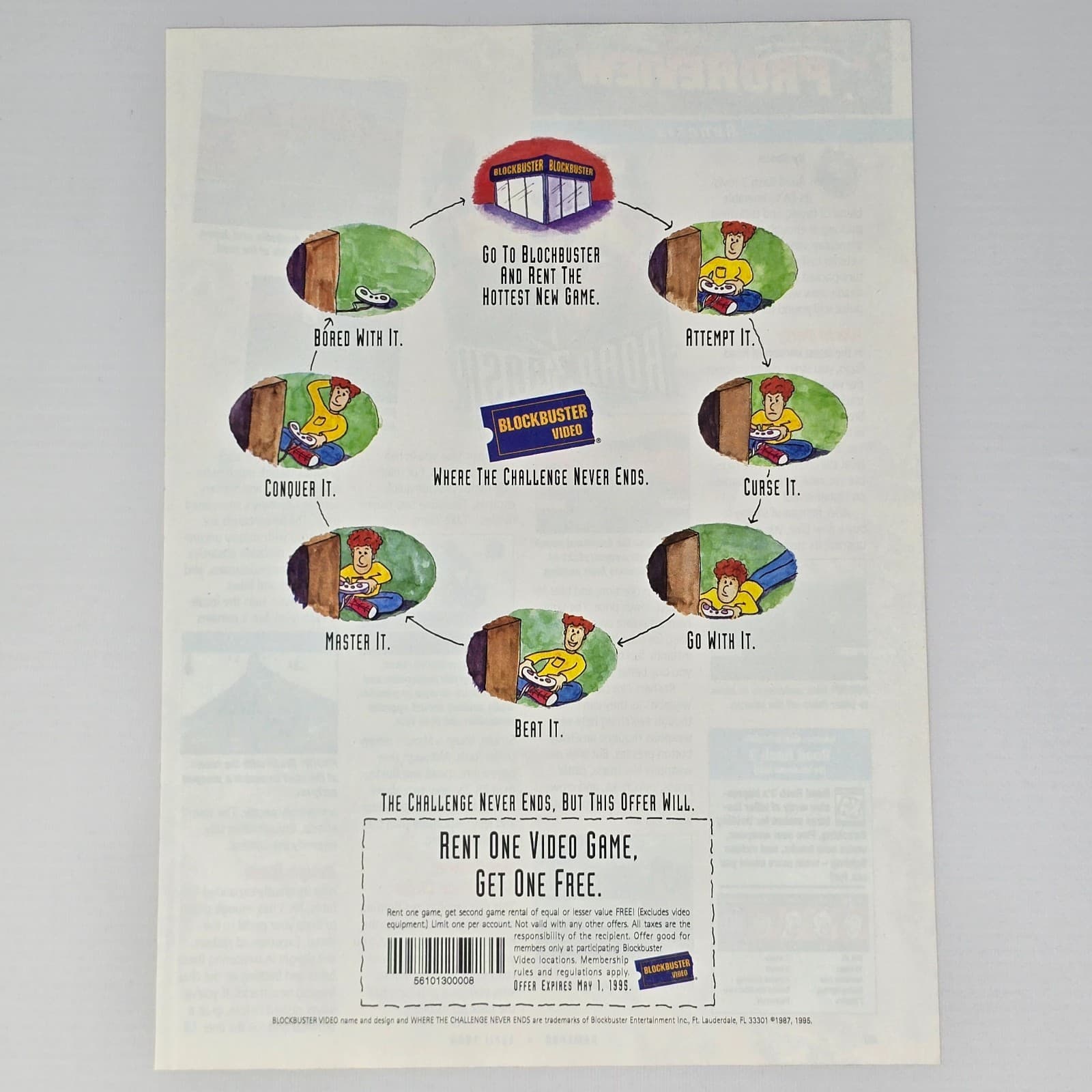 Blockbuster Video Master It Print Ad/Poster