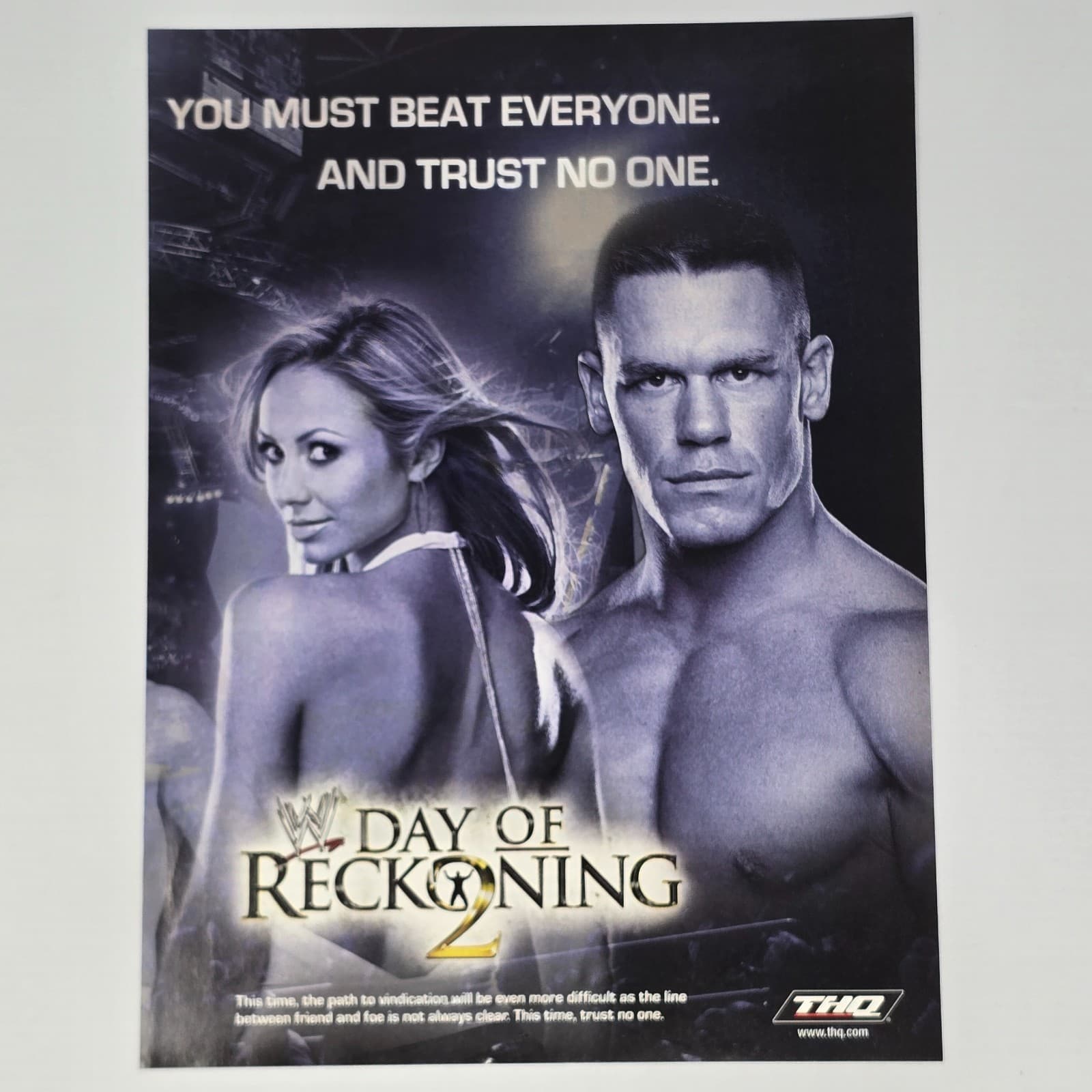 WWE Day Of Reckoning 2 Nintendo GameCube Beat Everyone Print Ad/Poster