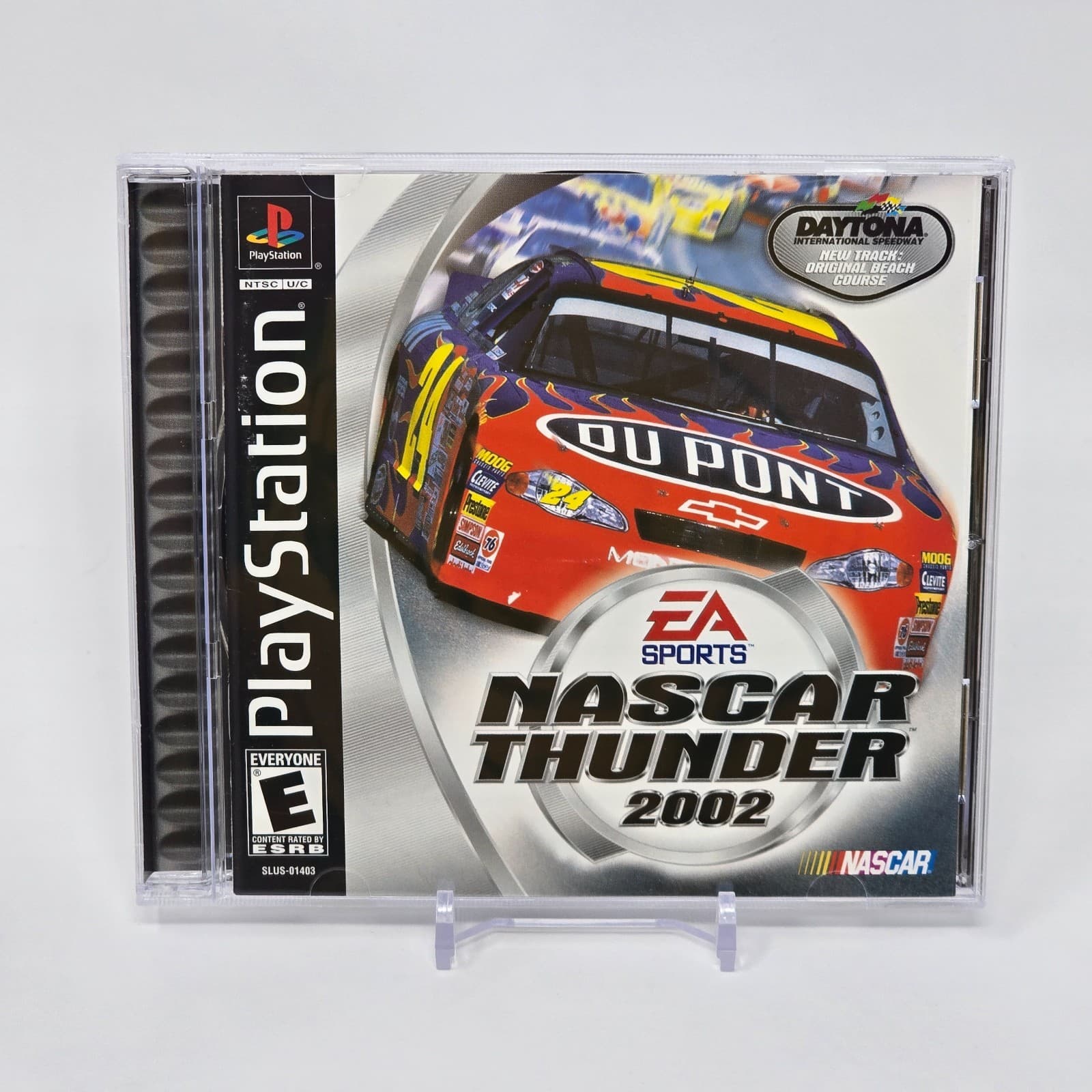 NASCAR Thunder 2002 (PlayStation 1 PS1) CIB COMPLETE & TESTED