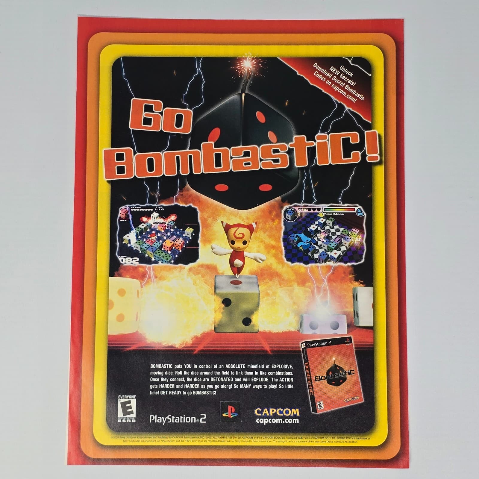 Bombastic PlayStation 2 PS2 Minefield Print Ad/Poster