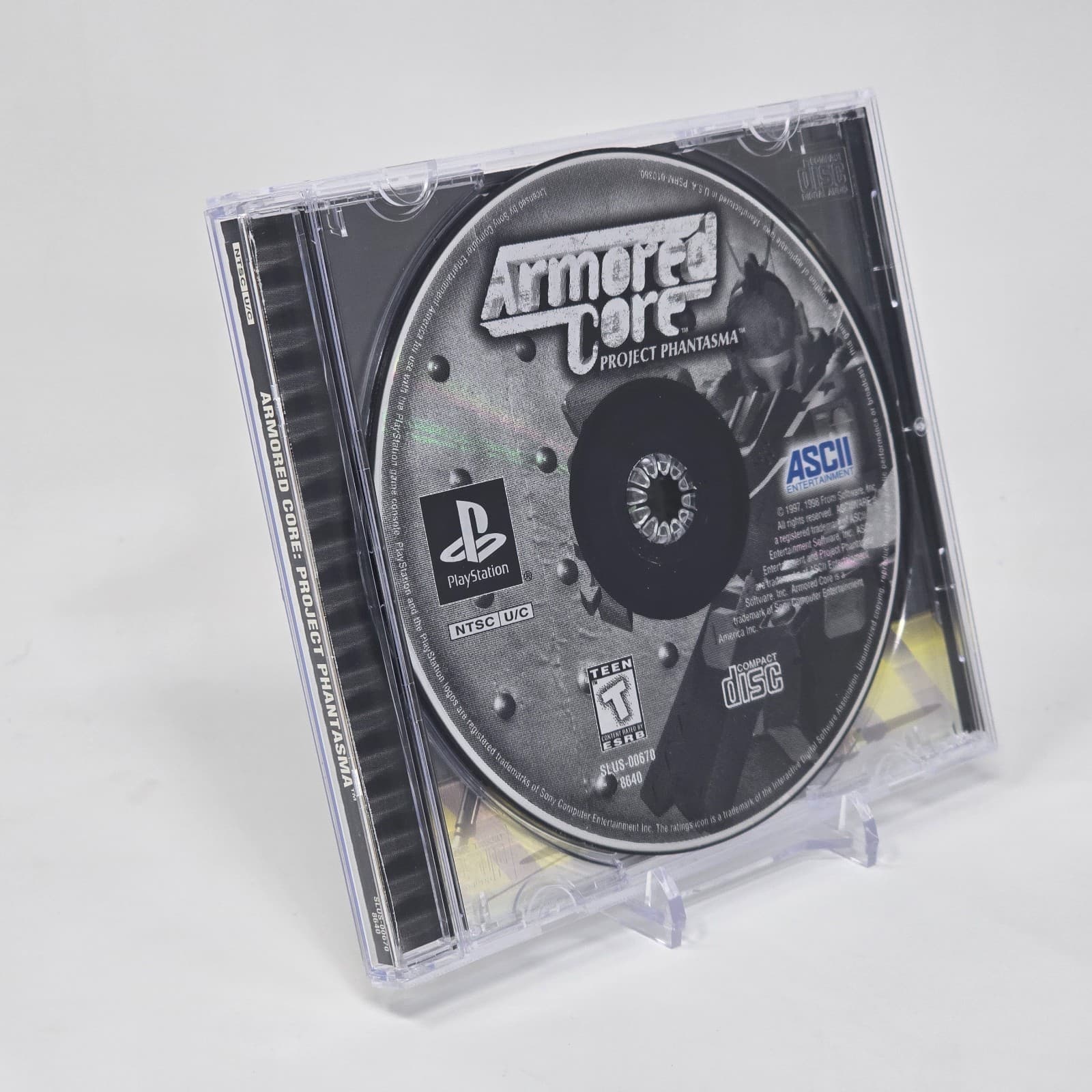 Armored Core: Project Phantasma (PlayStation 1 PS1) Case & Disc TESTED (No Book)