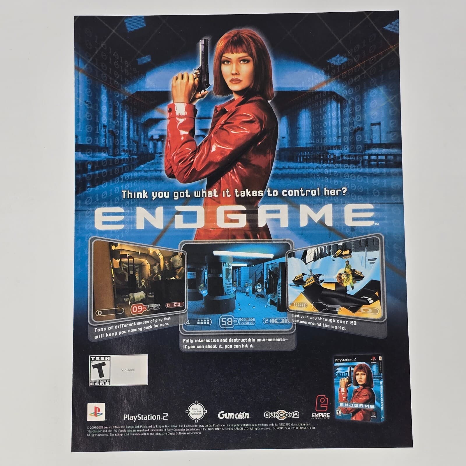 Endgame Sony PlayStation 2 PS2 What It Takes Print Ad/Poster Promo Art